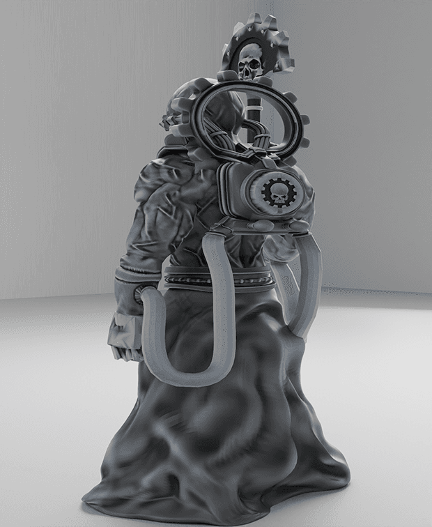 Adeptus mechanicus - Fulgurite electro priest warrior 1 W40K 3d model