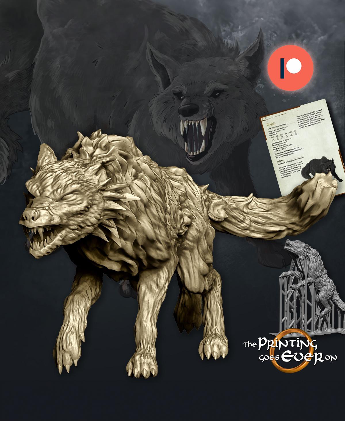 Morthan Warg Pack 3d model