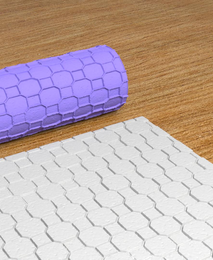 Collection Fuchsia | Concrete Blocks 012 | Polymer Clay Seamless Texture Roller 3d model