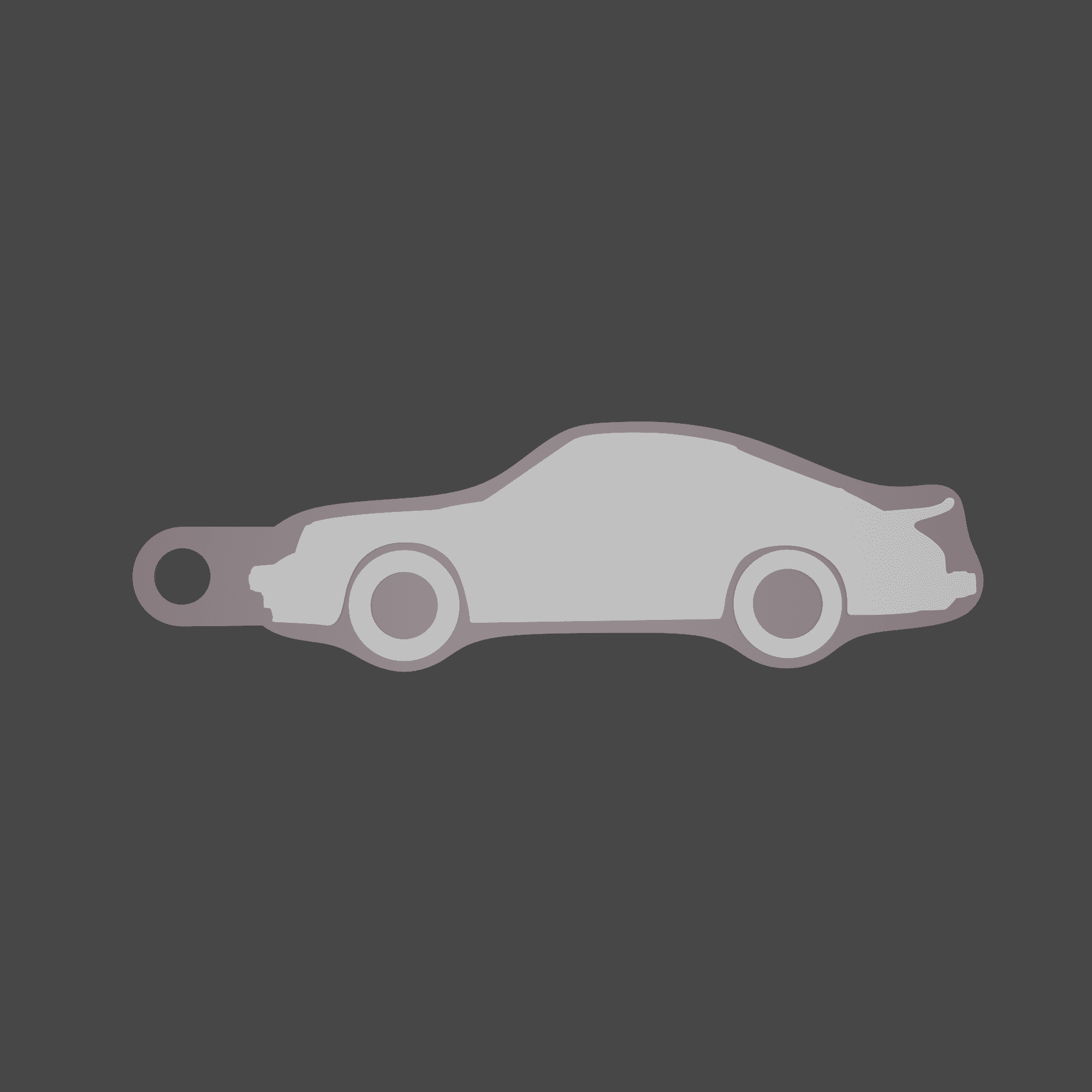 Porsche 911 (1980s) Keychain 3d model