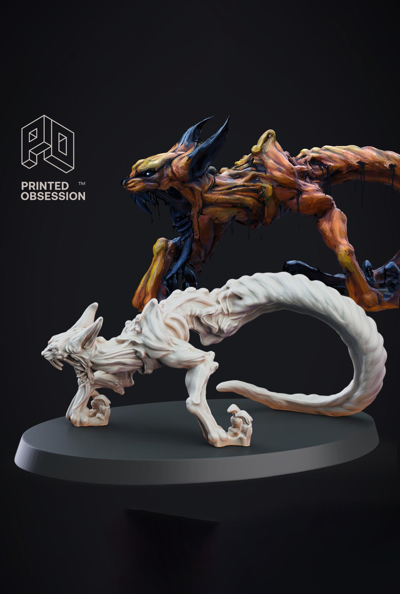 Tazelwurm - Skin Walkers - PRESUPPORTED - Illustrated and Stats - 32mm scale			 3d model