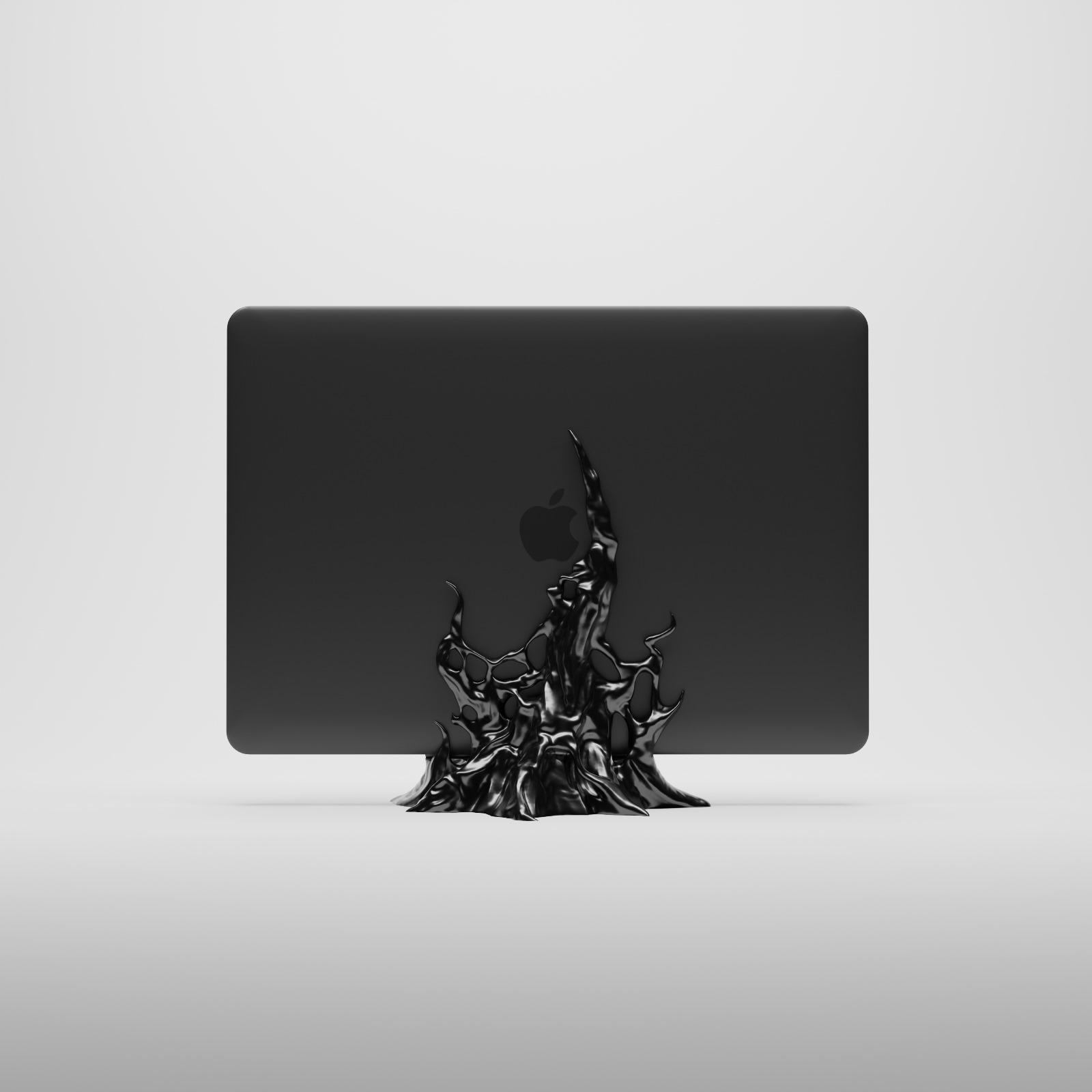 Symbiote Laptop Stand- Supportless 3d model