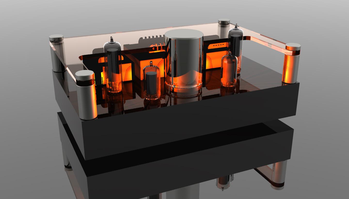 Vintage Tube Amp.stl 3d model