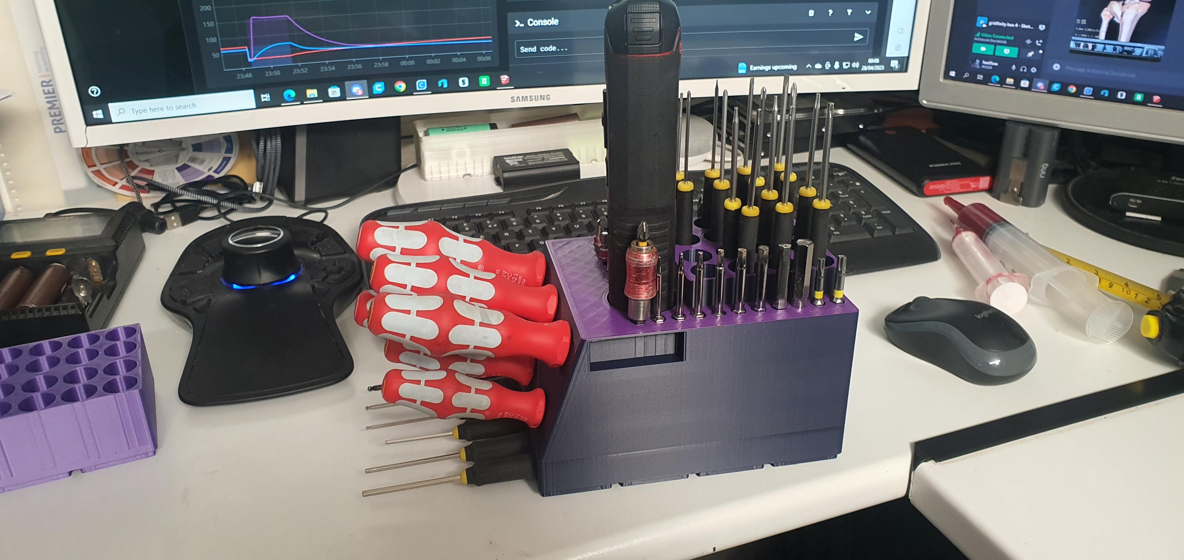 gridfinity screwdriver storage 3d model