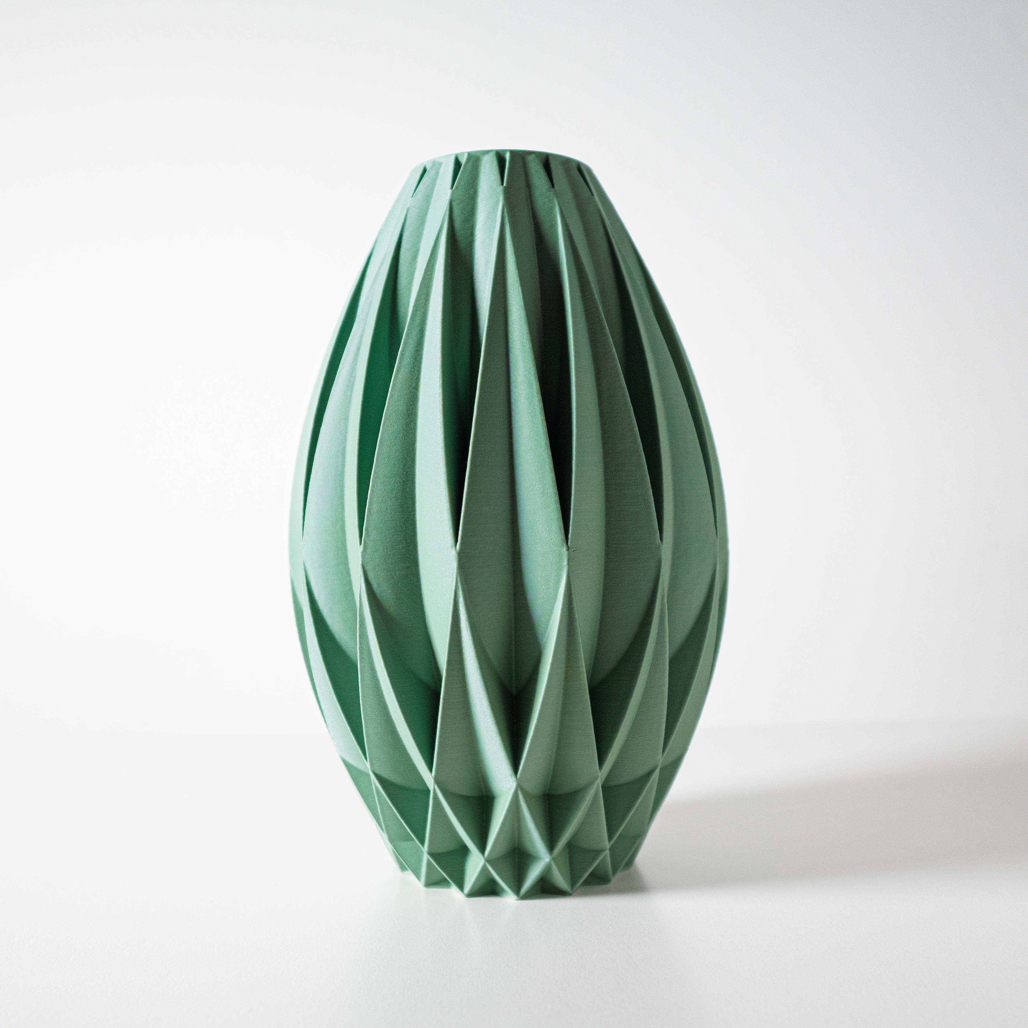 The Kivra Vase, Modern and Unique Home Decor for Dried and Preserved Flower Arrangement  | STL File 3d model