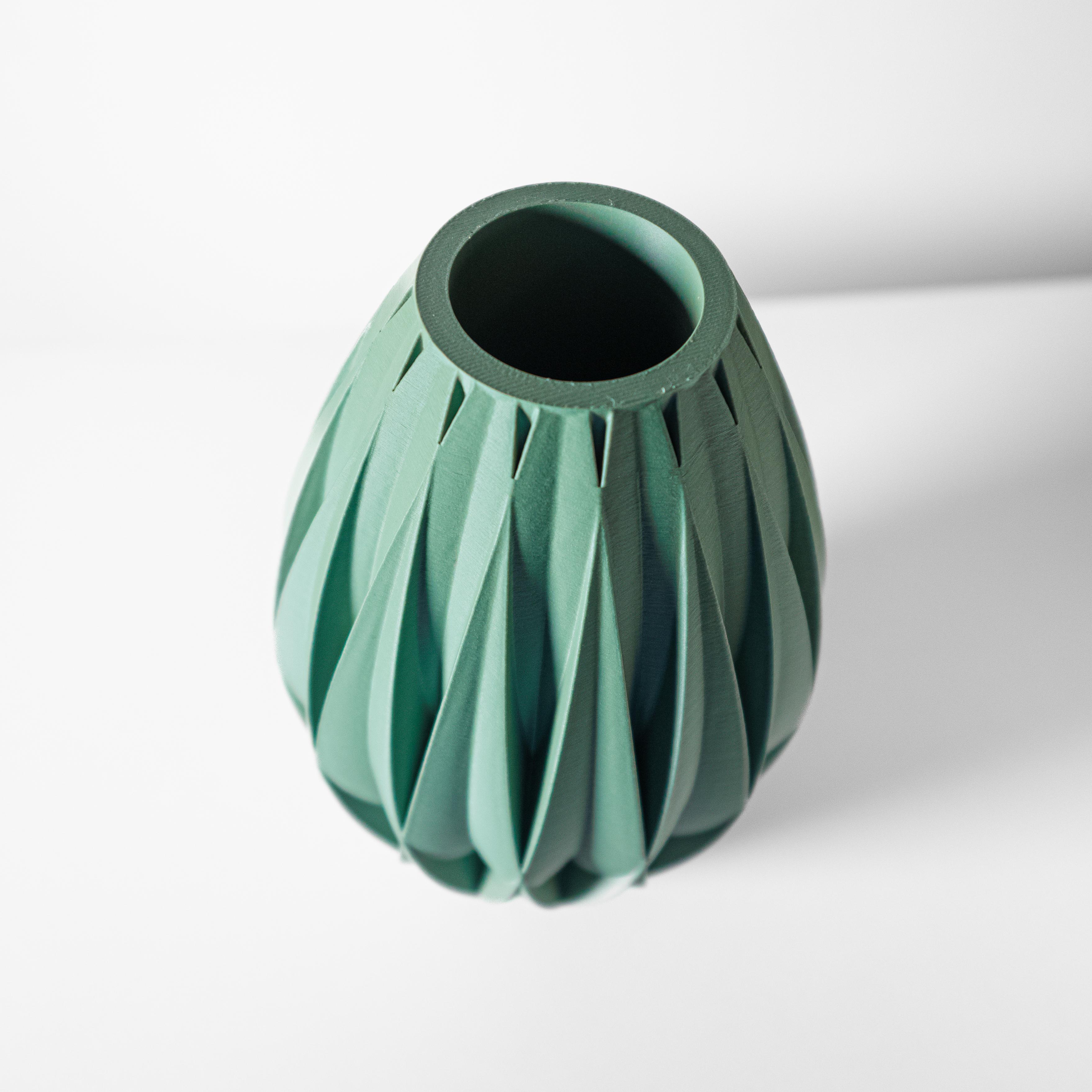 The Kivra Vase, Modern and Unique Home Decor for Dried and Preserved Flower Arrangement  | STL File 3d model