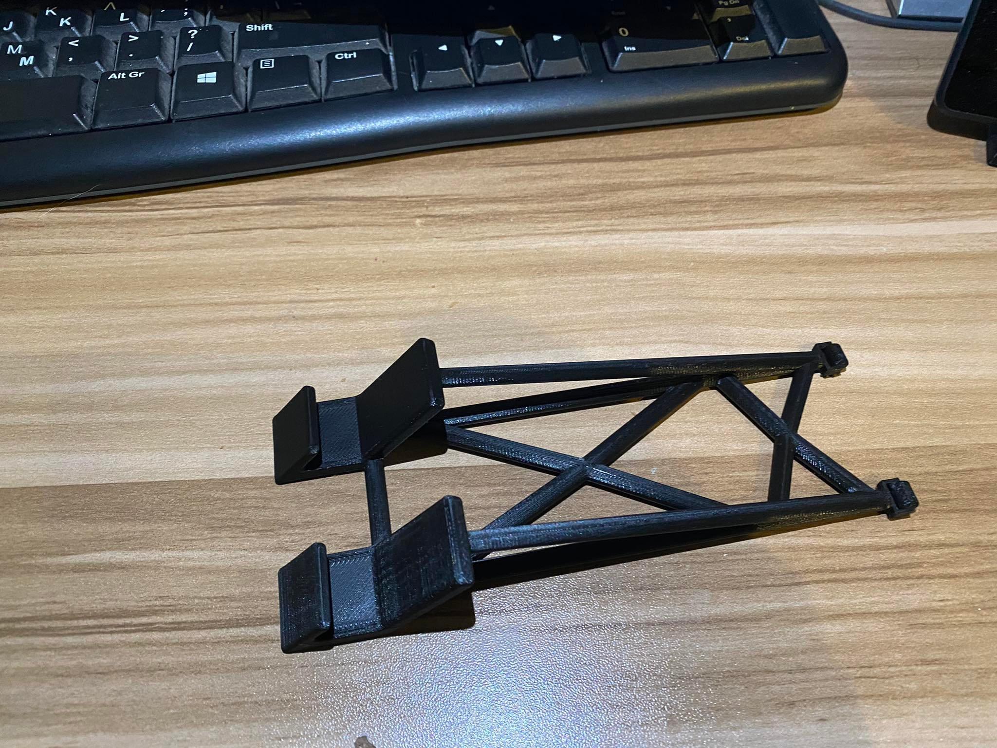 Wheelie Bar Phone Stand 3d model