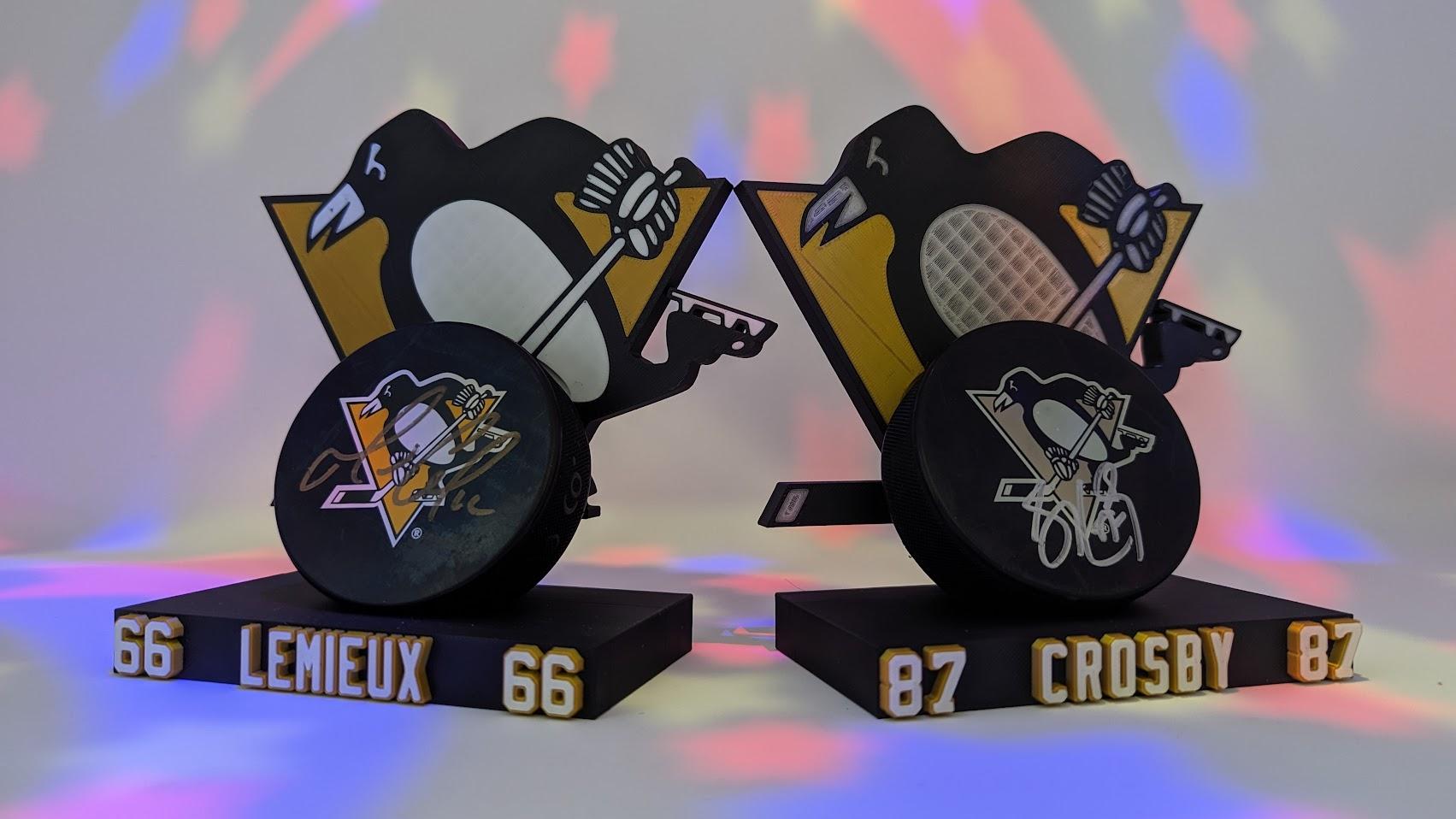 Hockey Puck Display_Pittsburgh Penguins 3d model