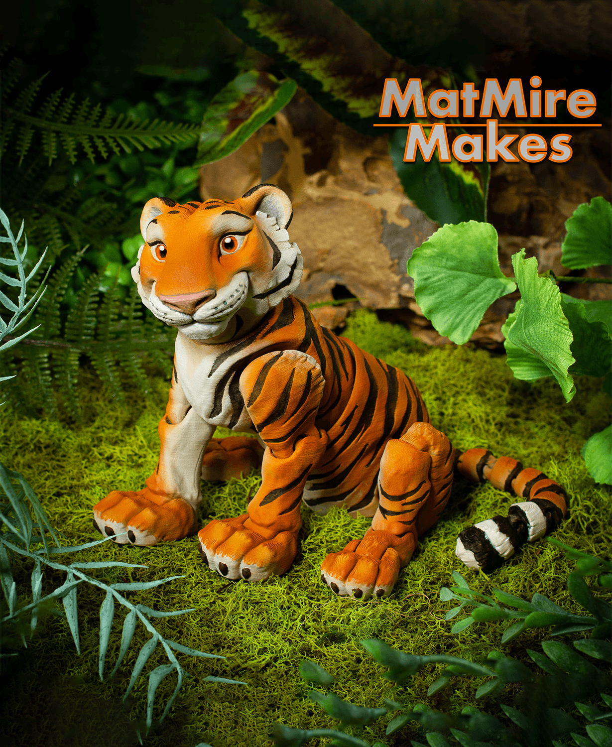 Tiger - Articulated Figure 3d model