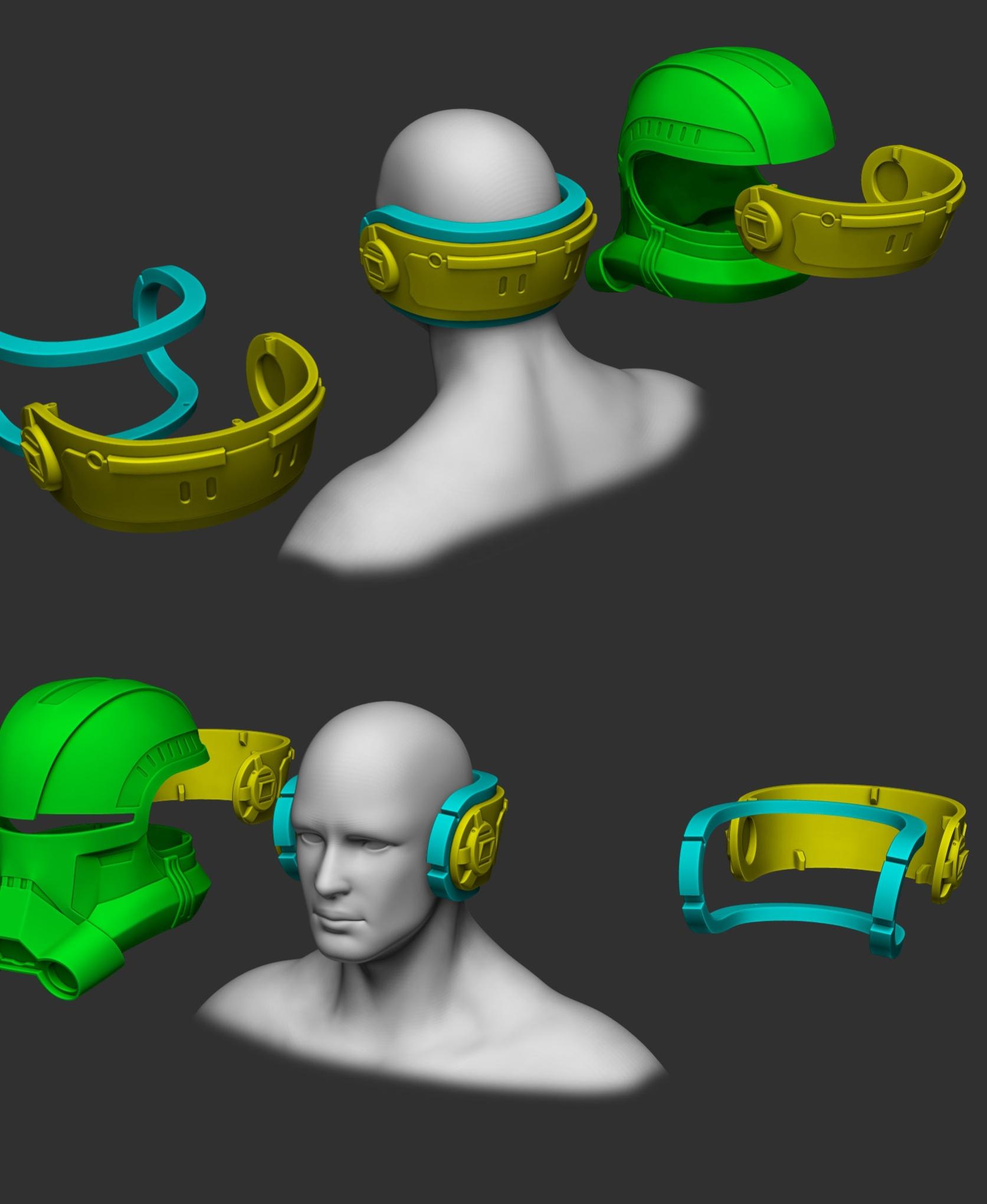 Echo helmet from Bad Batch 3d model