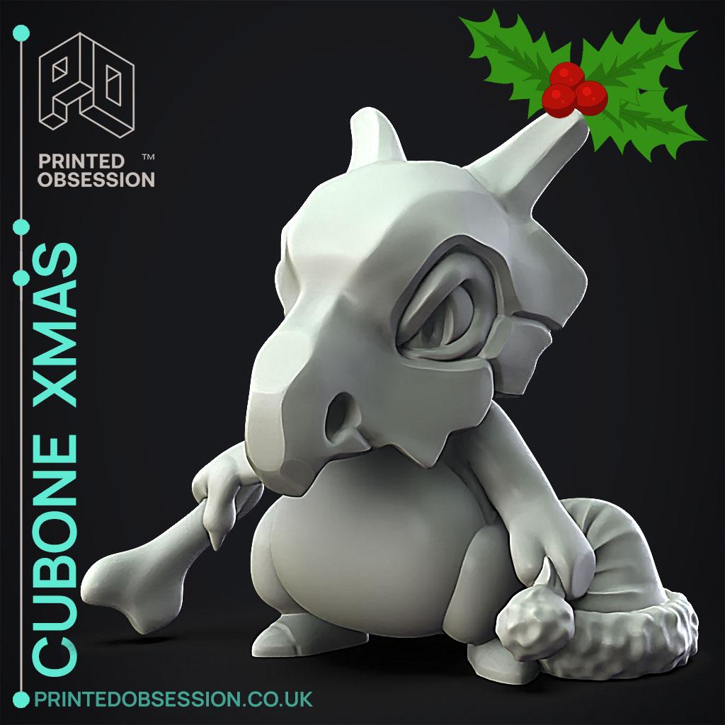 Cubone xmas - Pokemon - Fan Art 3d model