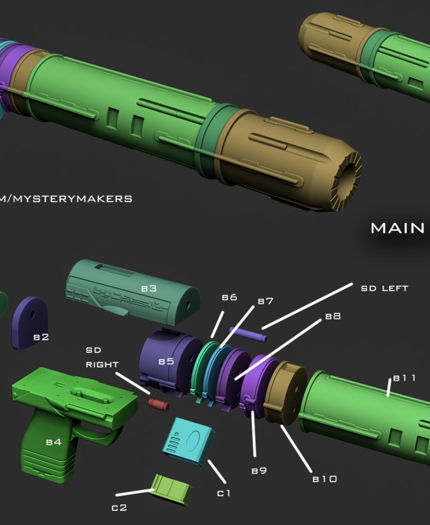 Andor blaster rifle 3d model