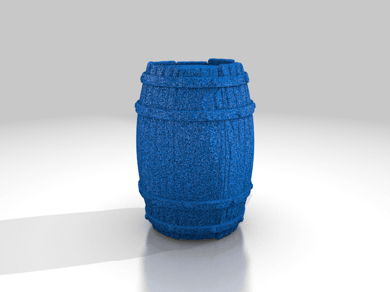 Wooden Barrel Stylized  3d model