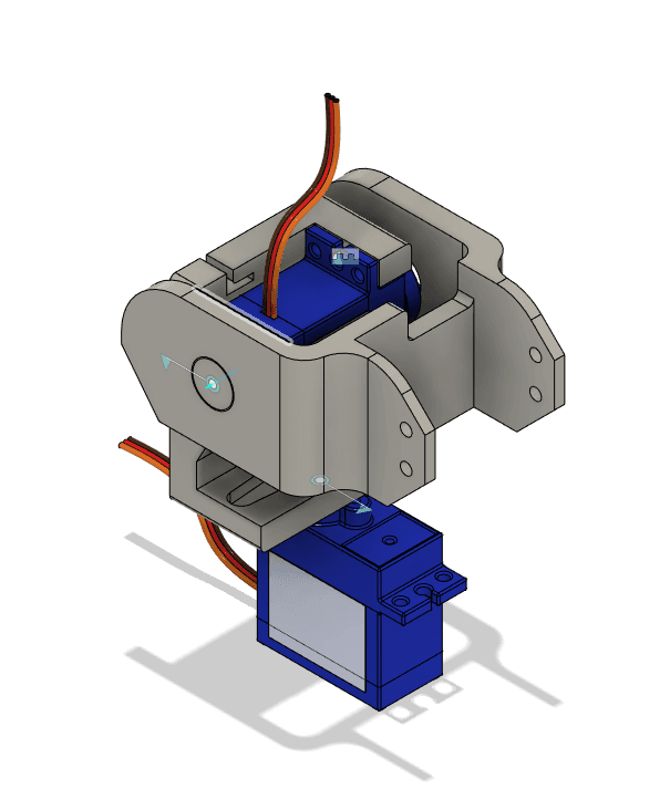 FPV Pan tilt mount 3d model