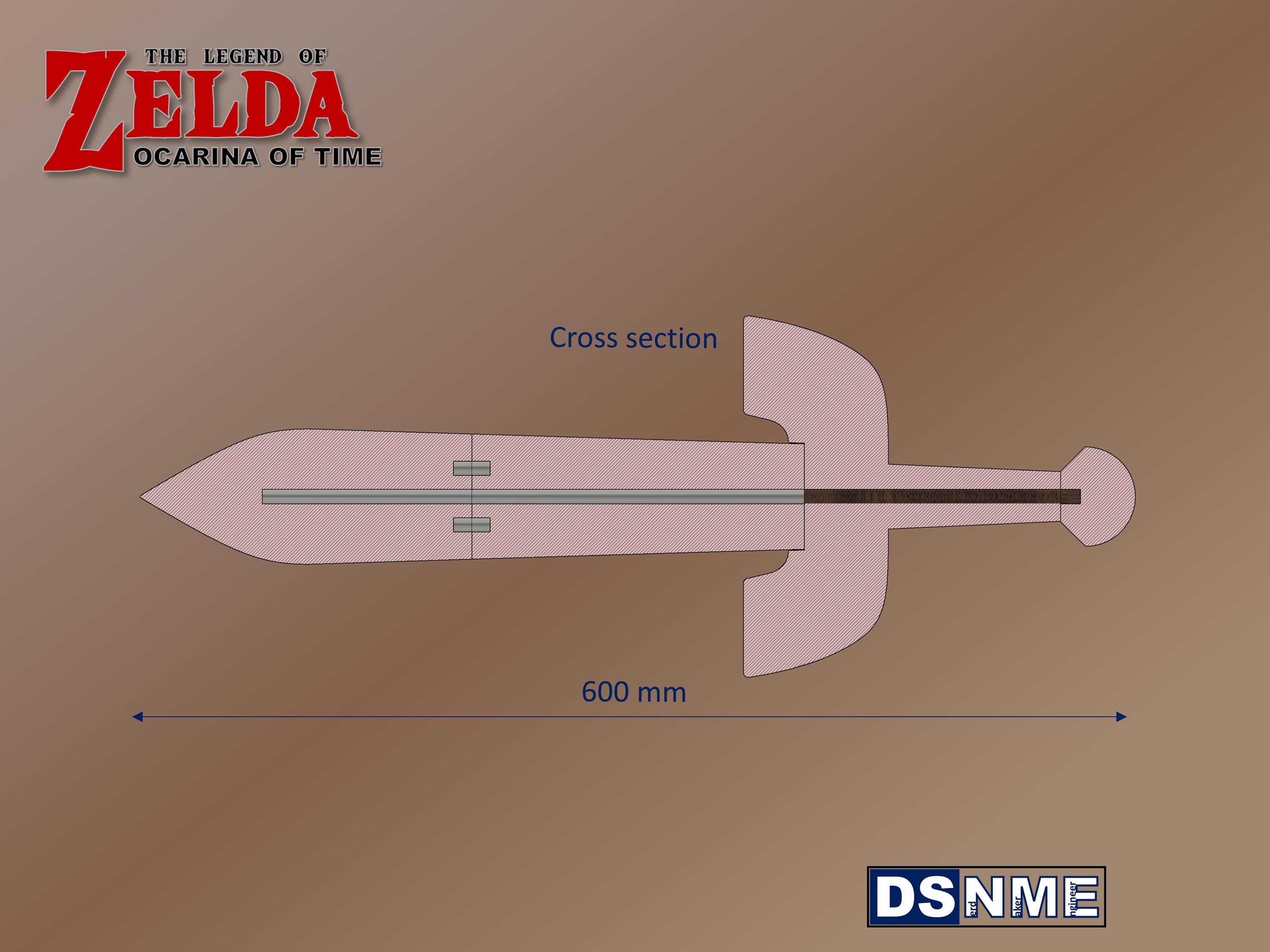 KOKIRI SWORD from Zelda OoT (Life Size)  3d model