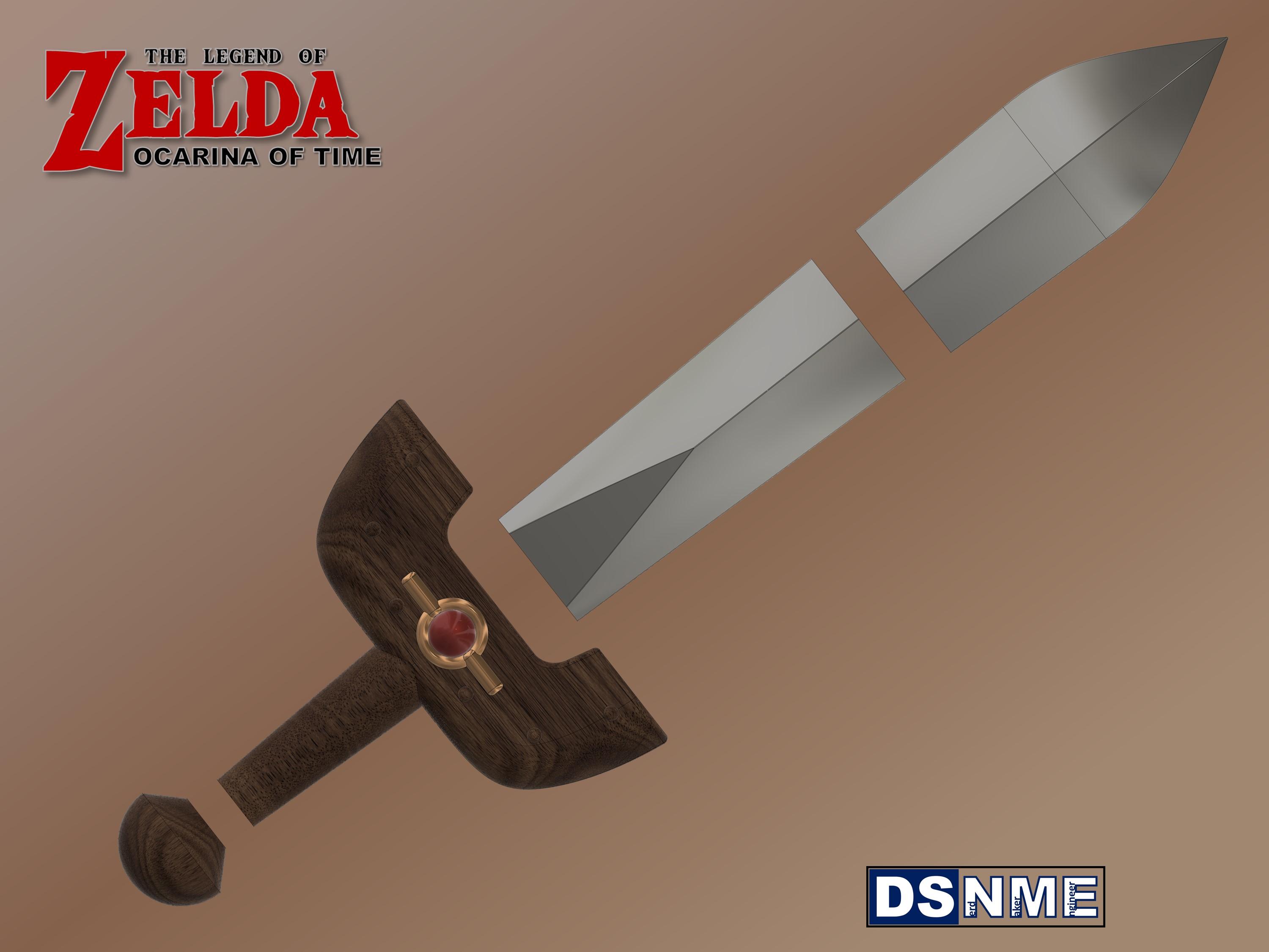 KOKIRI SWORD from Zelda OoT (Life Size)  3d model