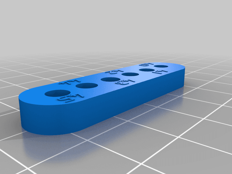 Hole accuracy test 3d model