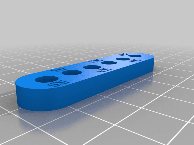 Hole accuracy test 3d model