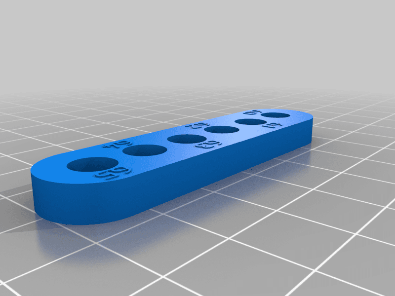 Hole accuracy test 3d model