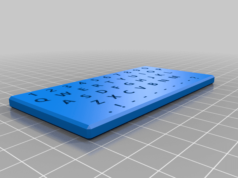 Print In Place Keyboard Prop 3d model