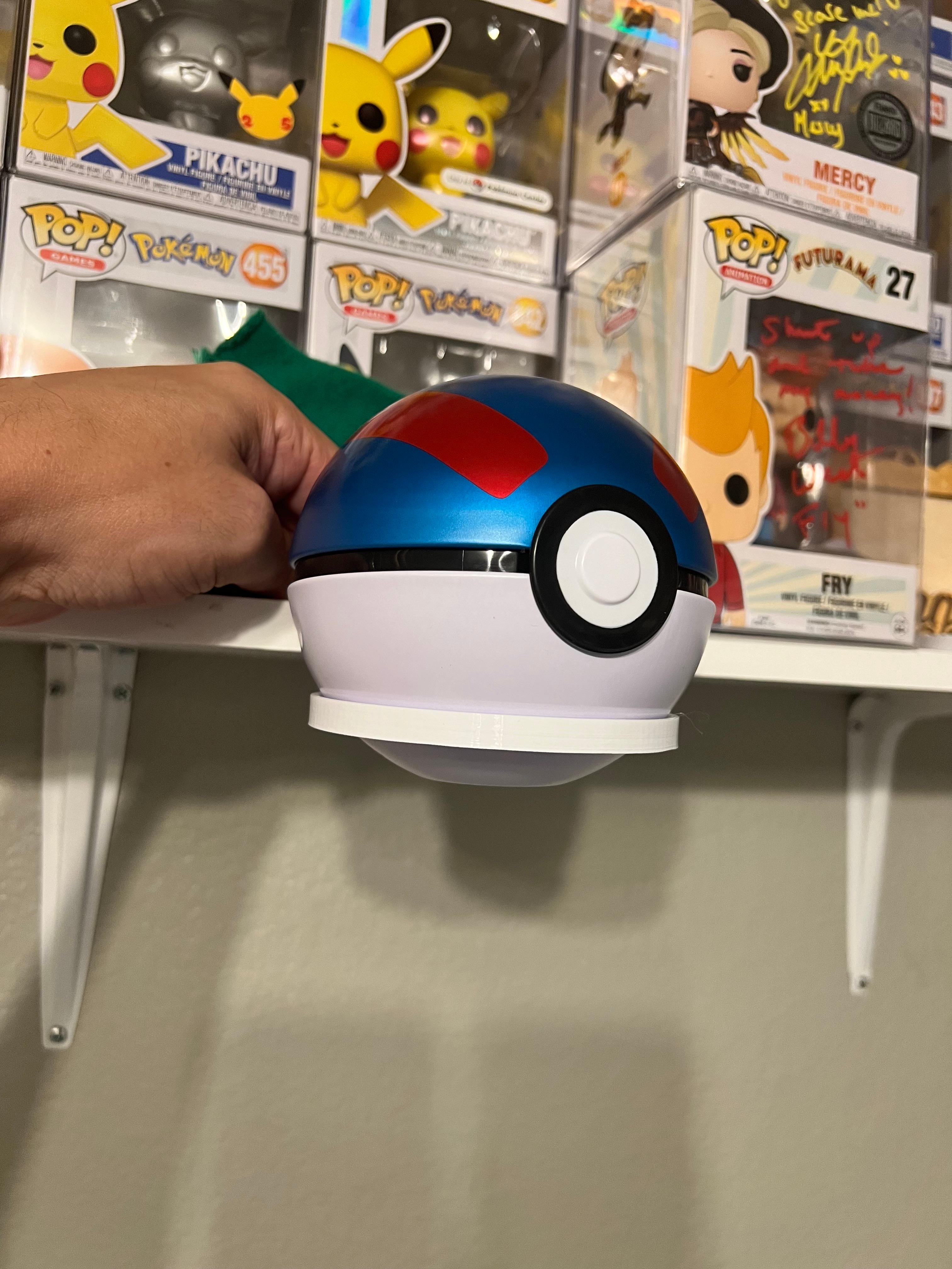 Pokeball Tin Shelf Display 3d model