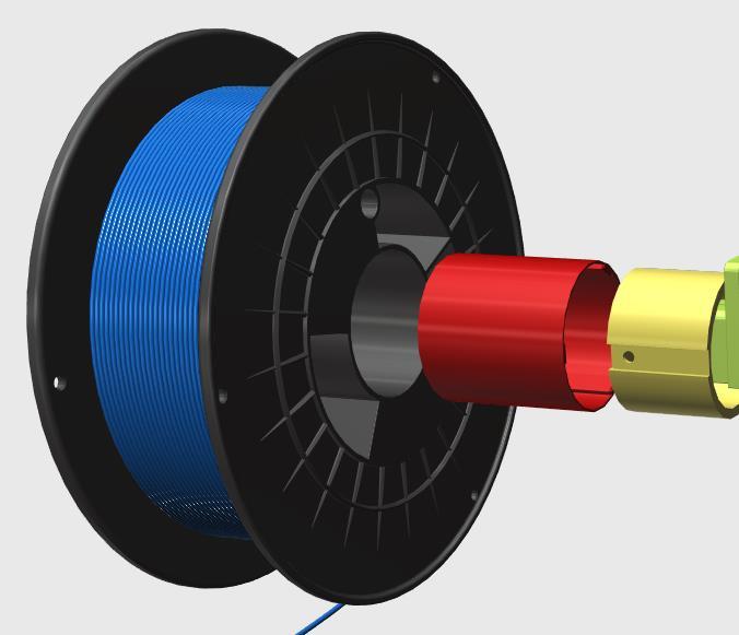 Motorized Spool Rewinder (SMuFF) 3d model