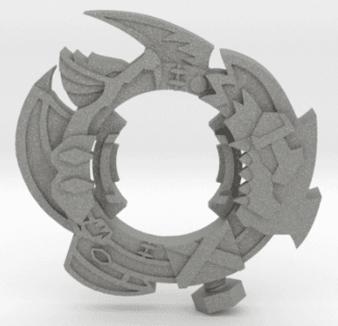 BEYBLADE ABOMINUS | COMPLETE | BEIGOMA BATTLE SERIES 3d model