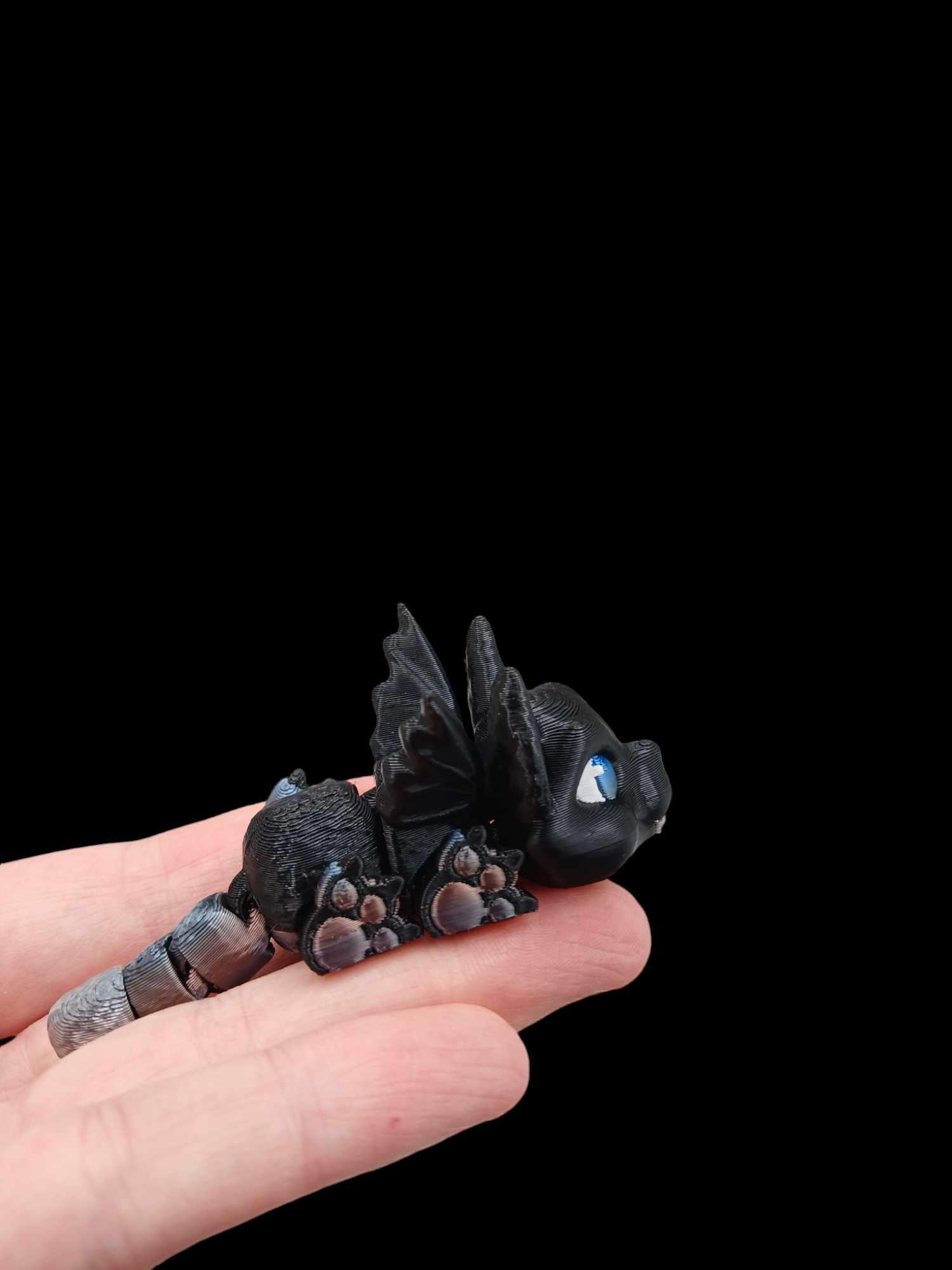 Baby Bat Cat and Kitten 3d model