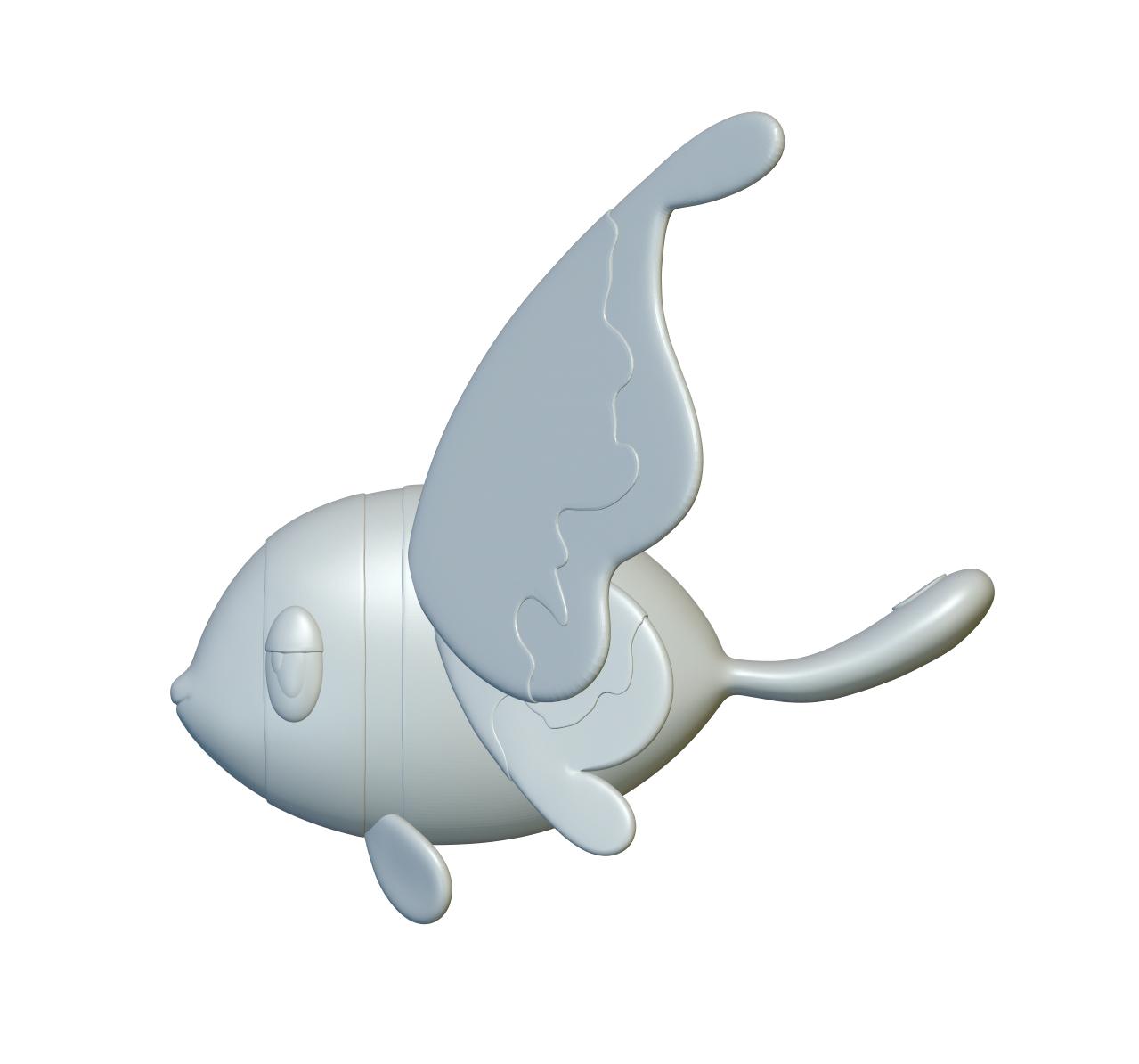 Pokemon Lumineon #457 - Optimized for 3D Printing 3d model