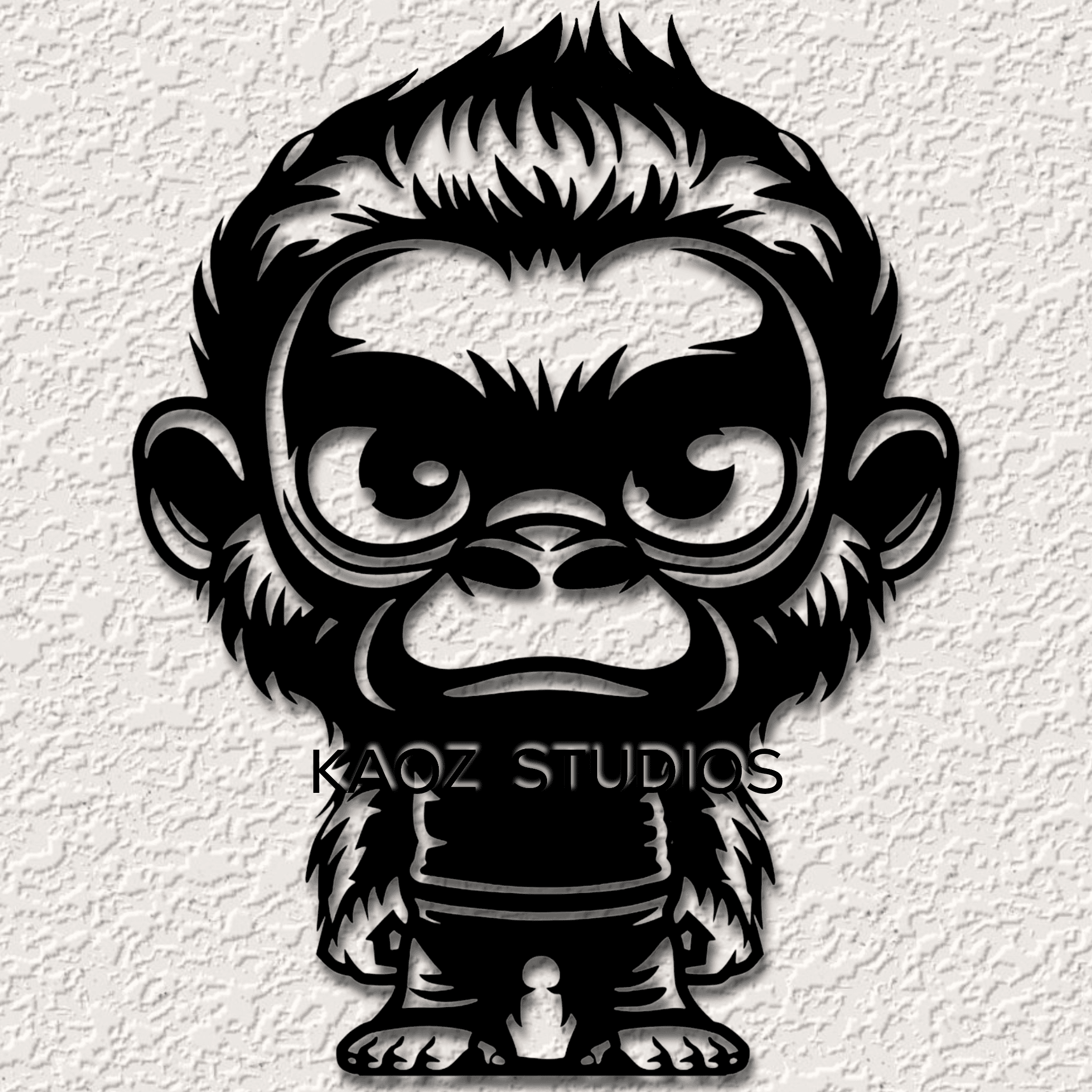 sasquatch chibi wall art funny bigfoot wall decor legendary beast decoration 3d model