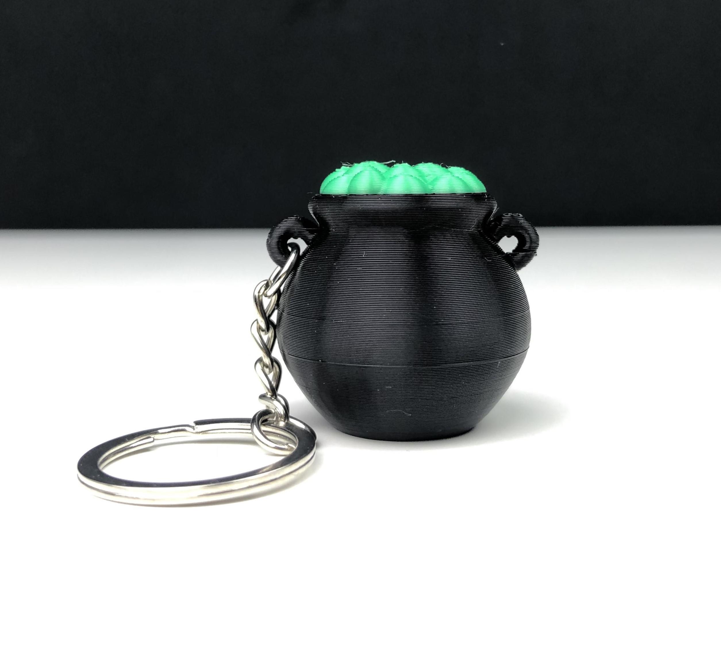 Halloween Cauldron Keyring 3d model