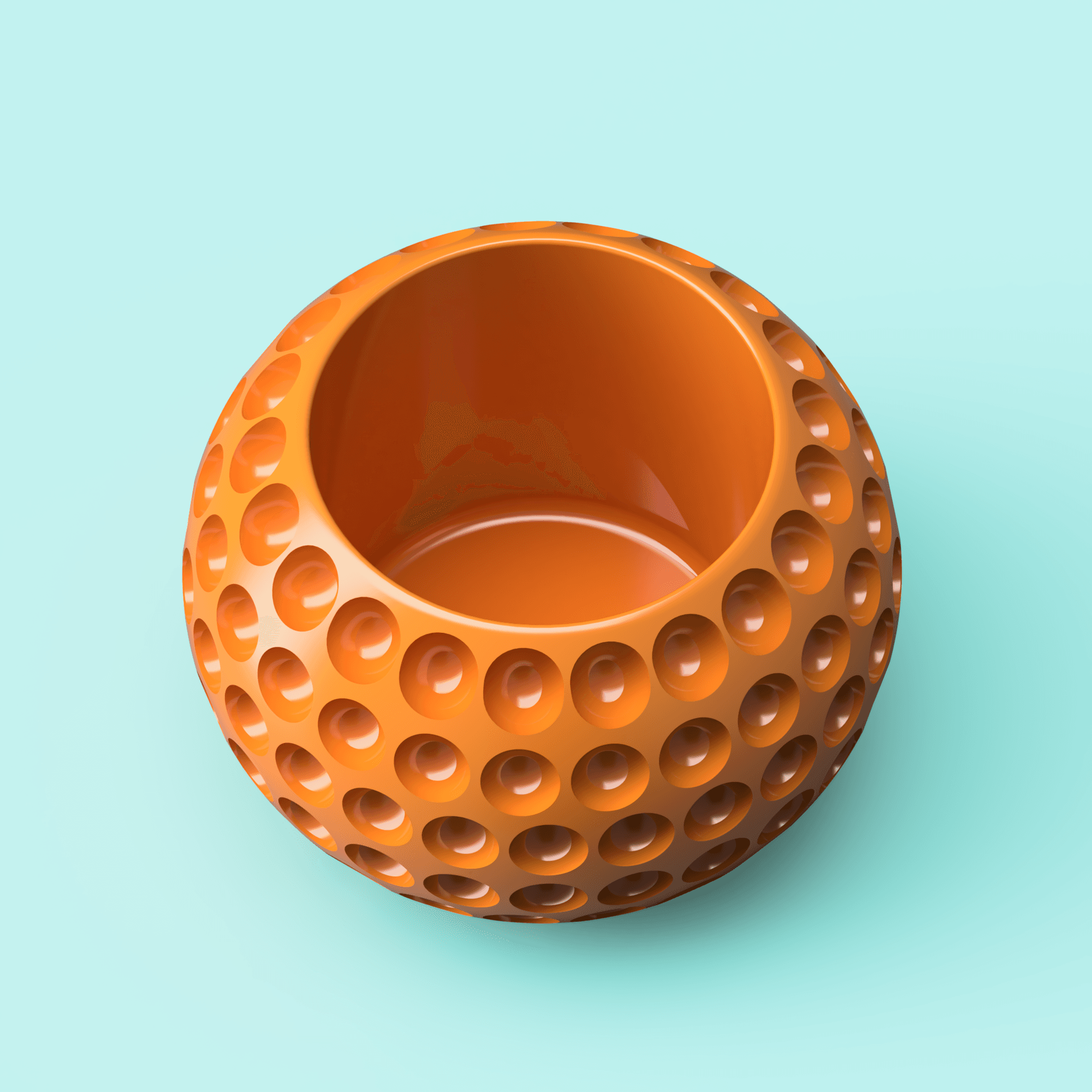 Concaved Faceted Planter  3d model