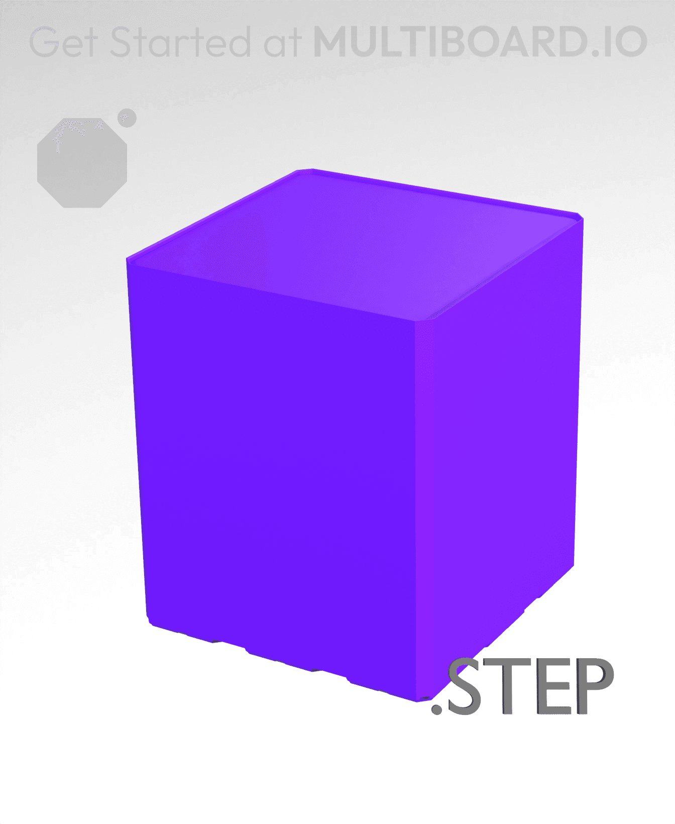 3x3x3·5 - Multibin Insert - STEP Remixing File 3d model