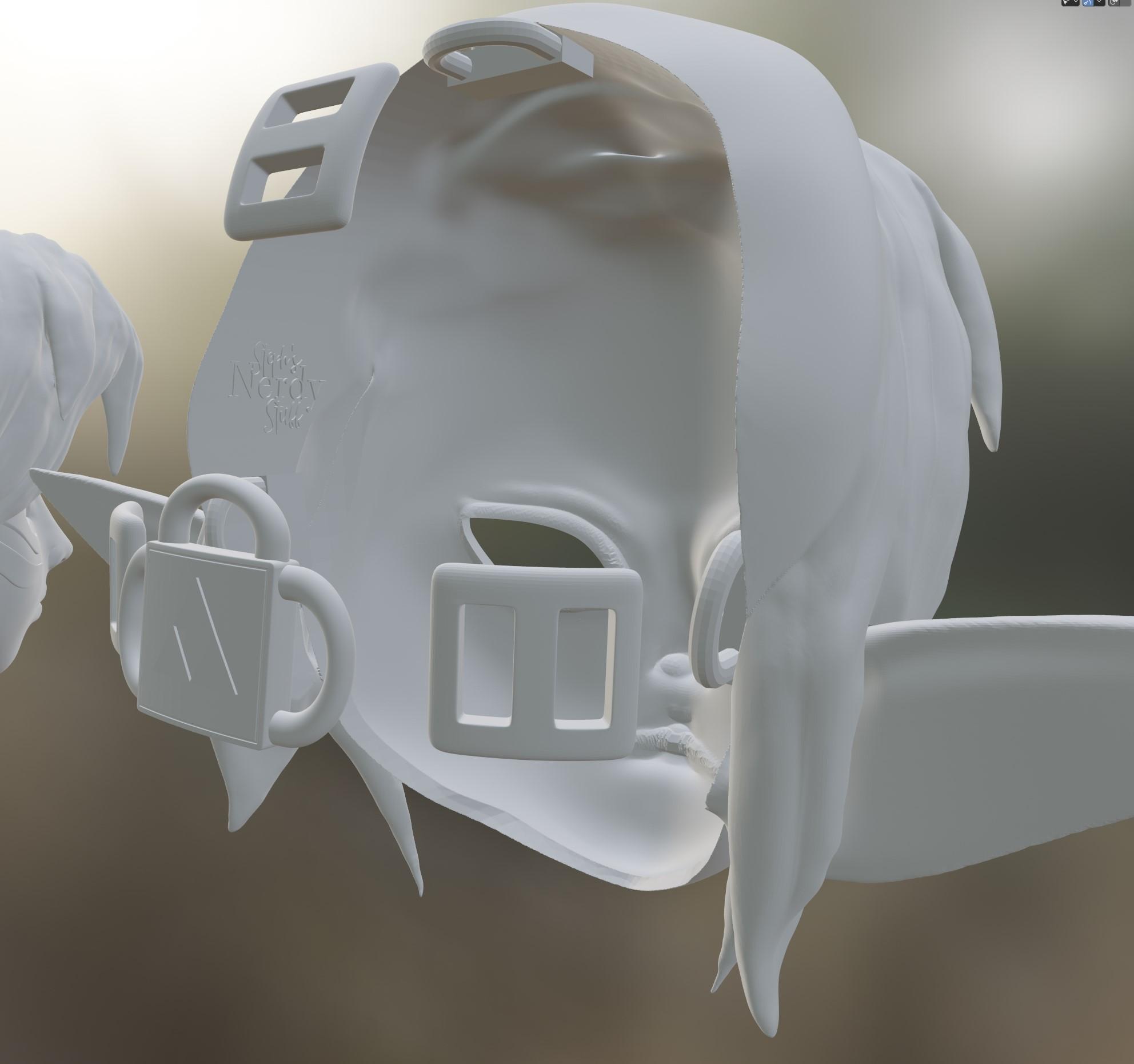 FIERCE DEITY MASK FROM ZELDA 3d model