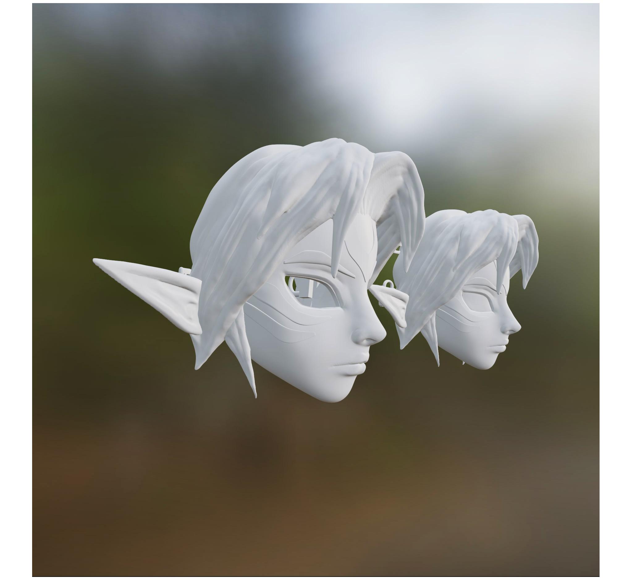 FIERCE DEITY MASK FROM ZELDA 3d model