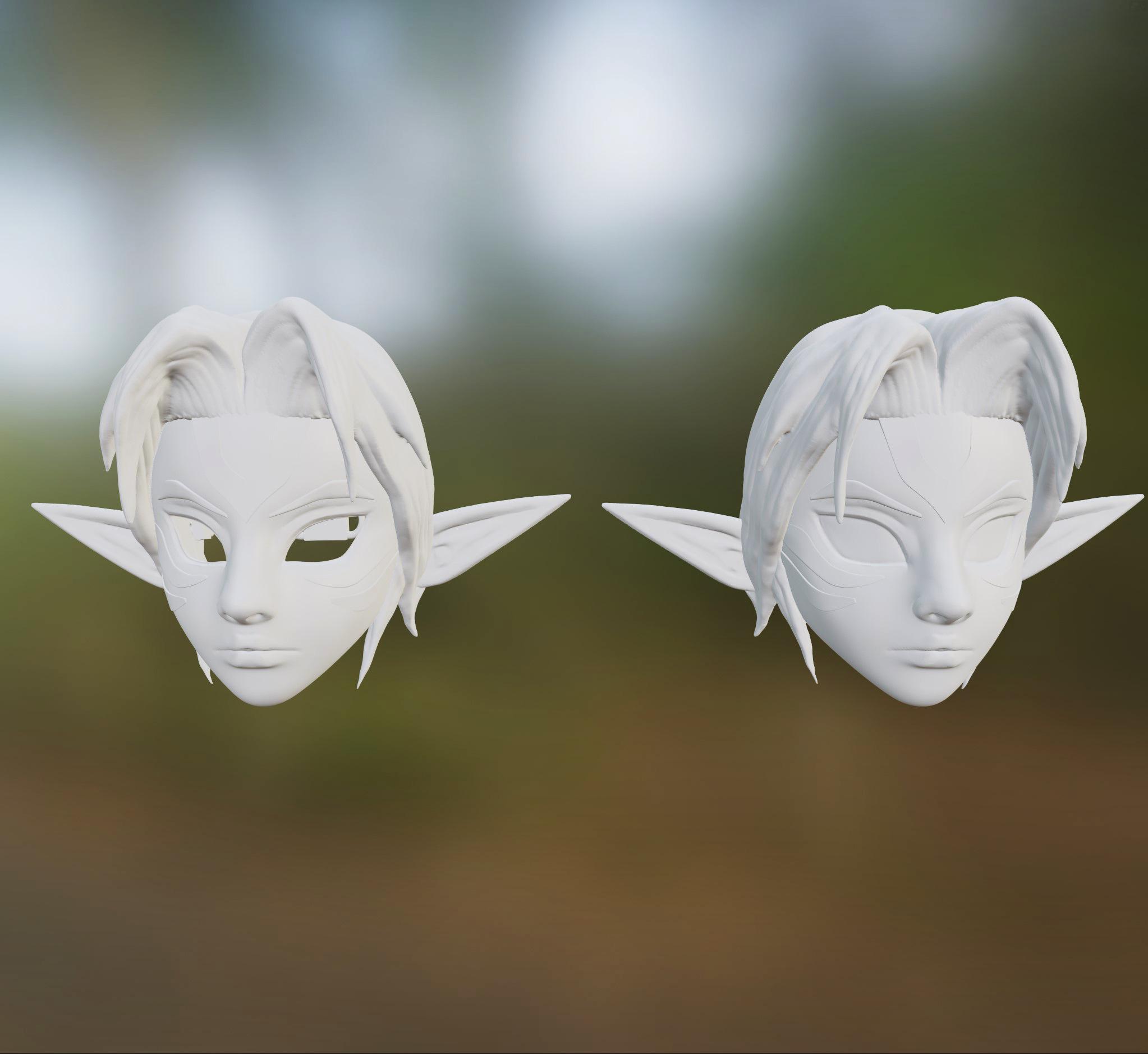 FIERCE DEITY MASK FROM ZELDA 3d model