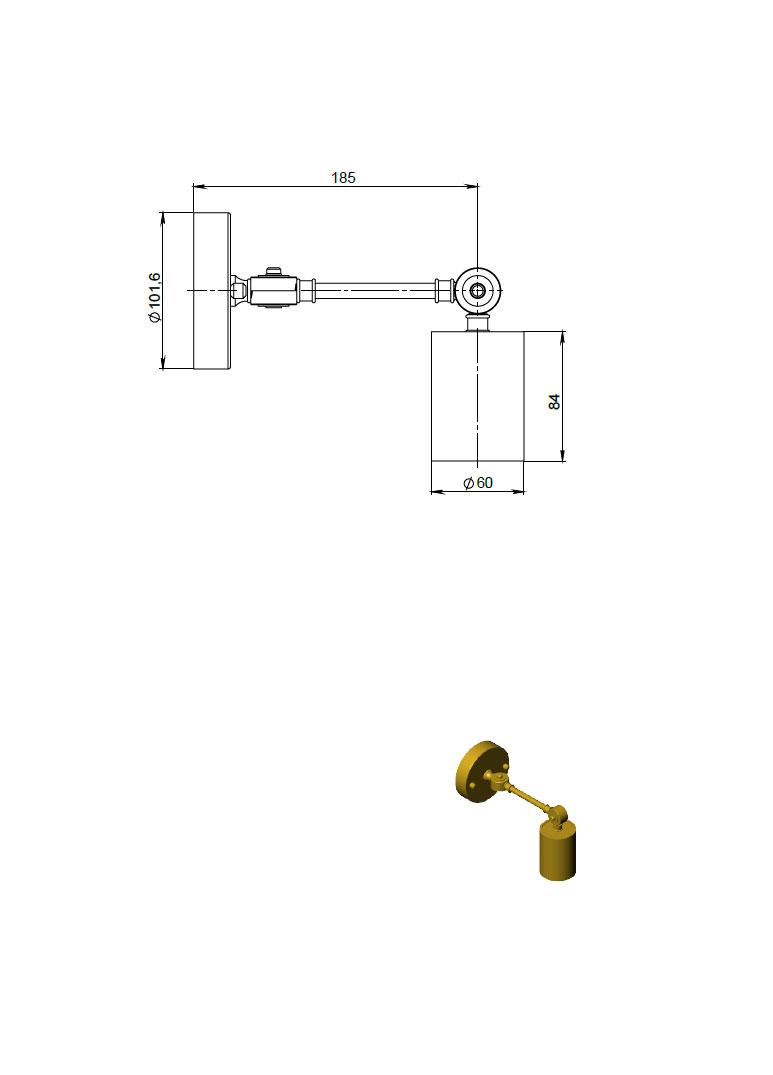 Simple sconce, sku. 26252 by Pikartlights 3d model