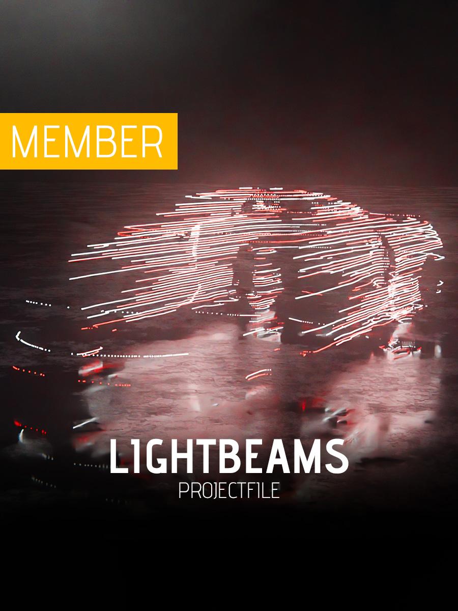 Lightbeams Animation - Raycast Geometry Nodes 3d model