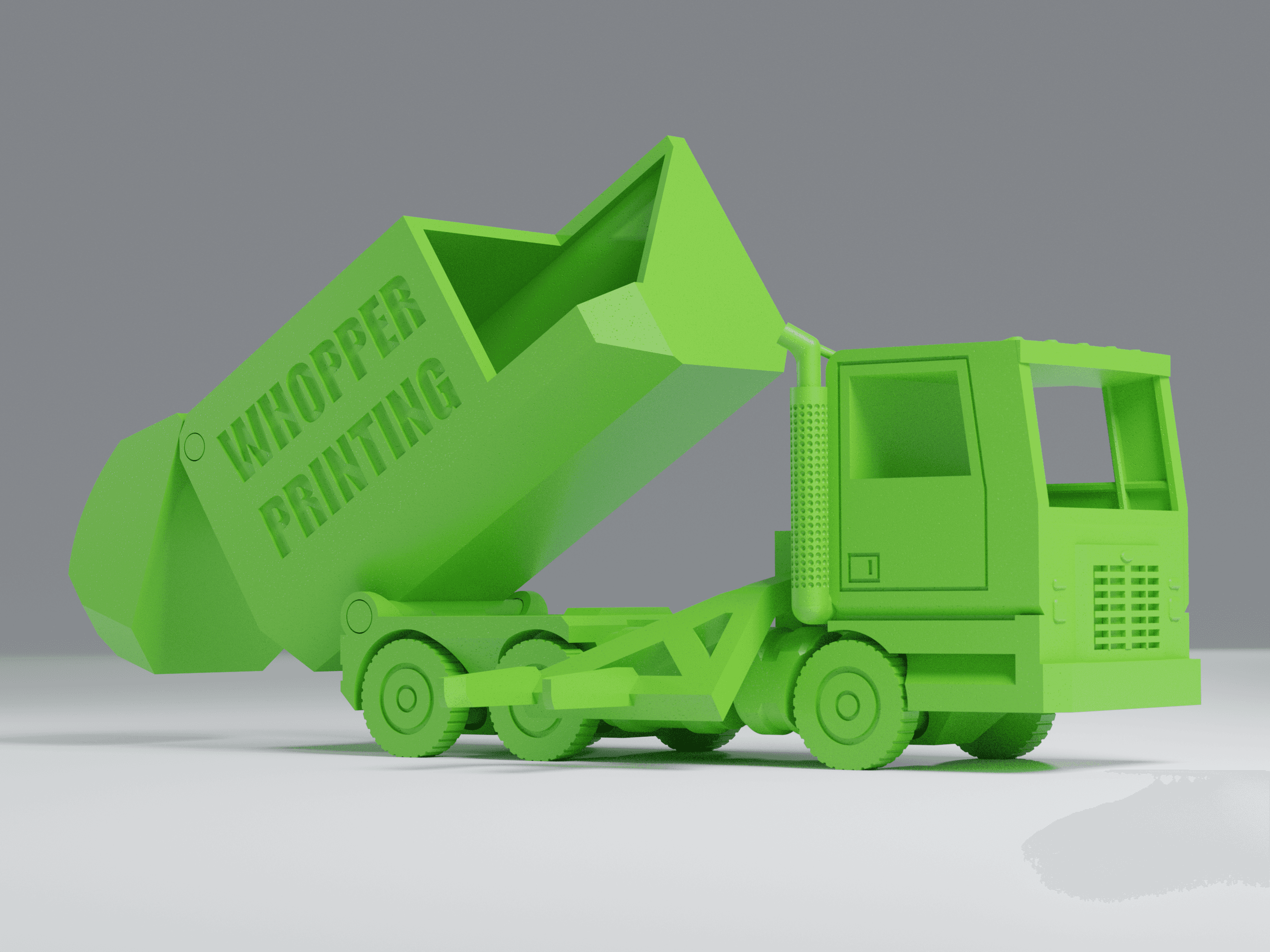 Print-In-Place Garbage Truck 3d model