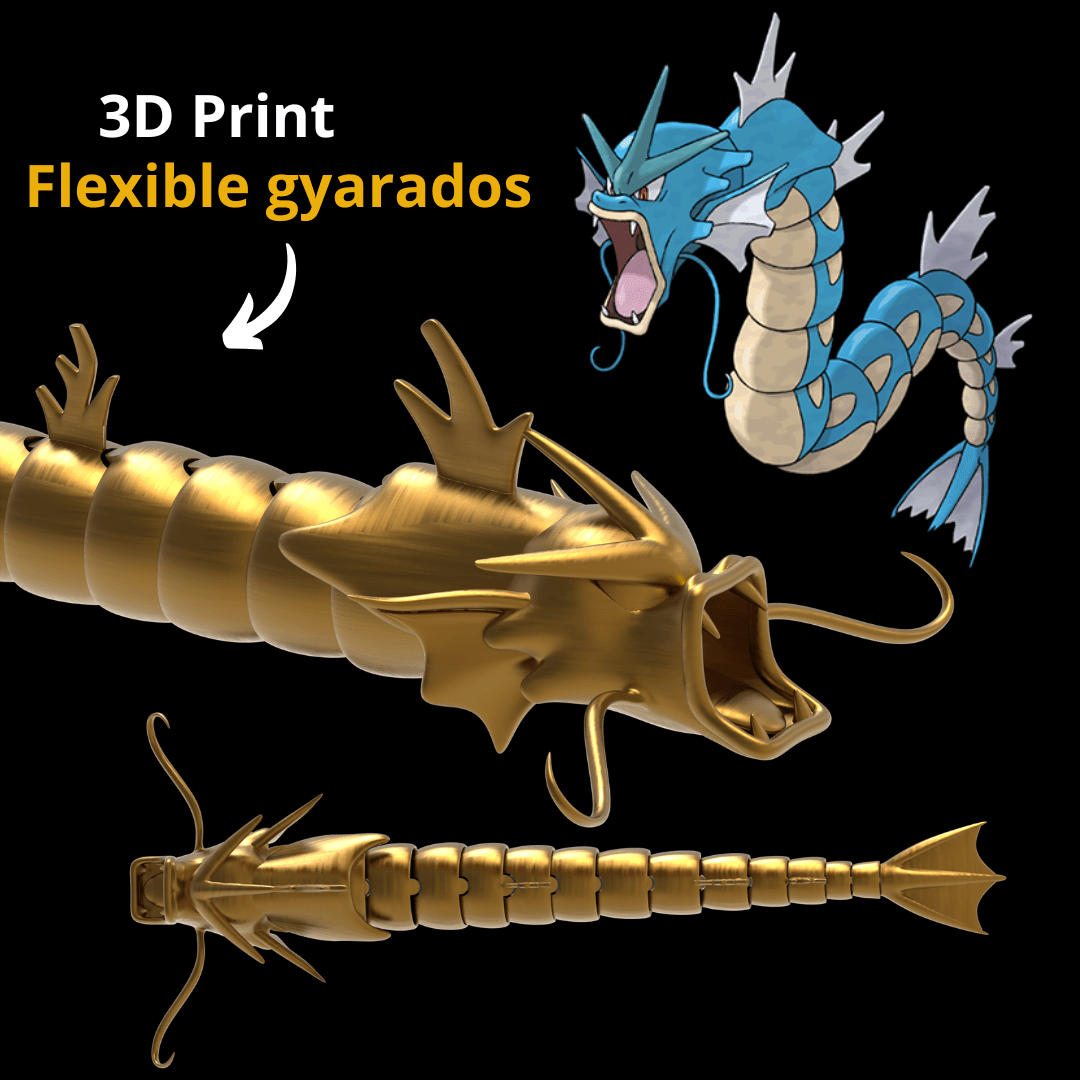 Flexible Gyarados 3d model