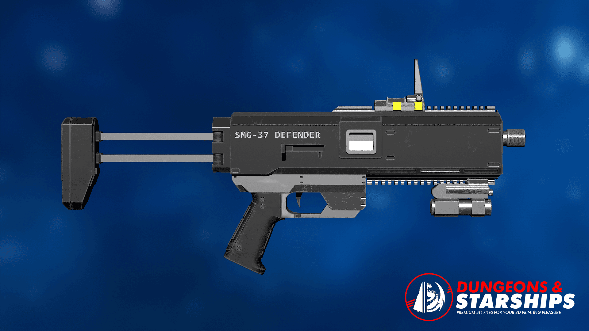 SMG-37 Defender - Helldivers 2 3d model