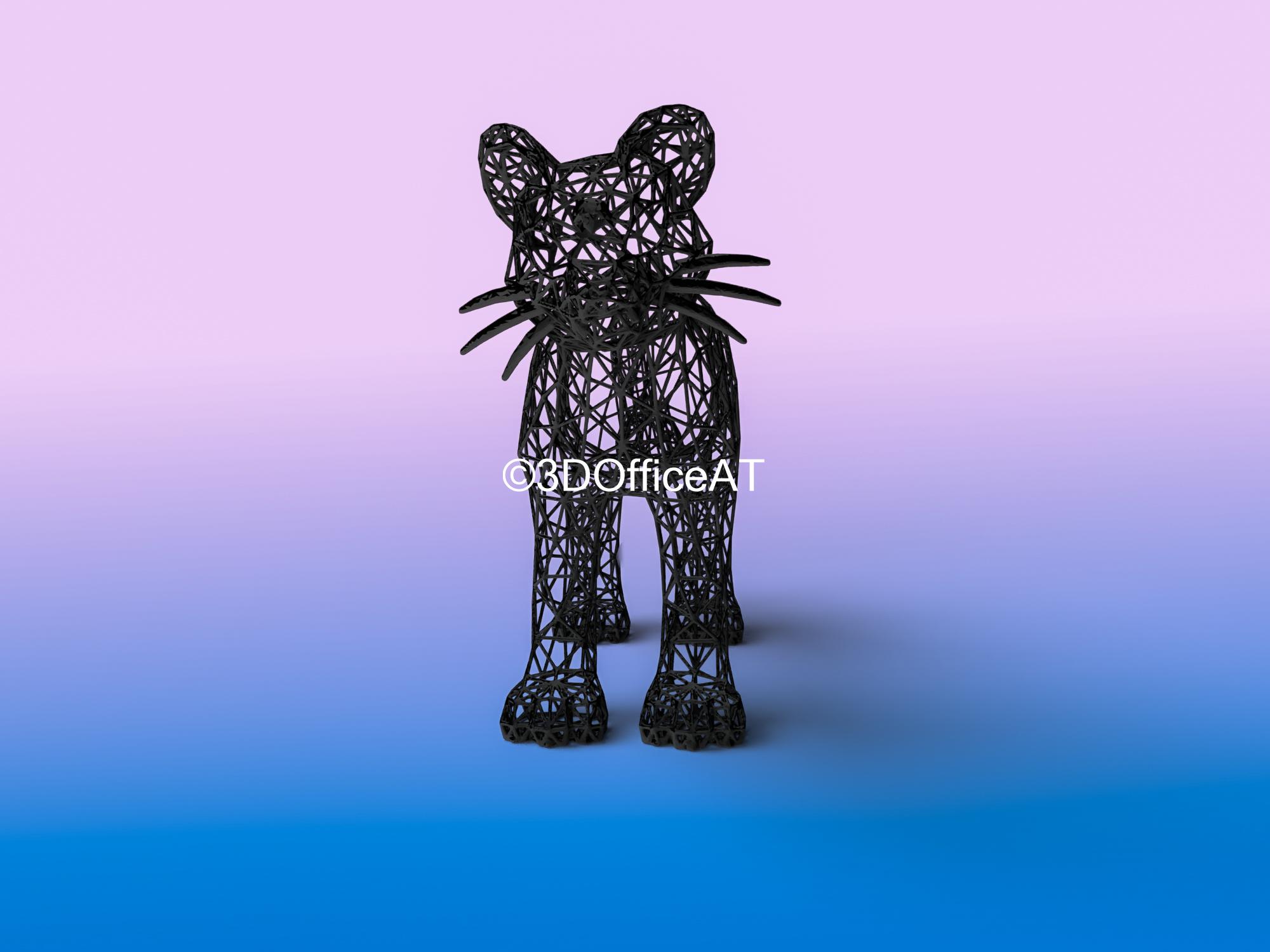 #053 Persian Pokemon Wiremon 3d model