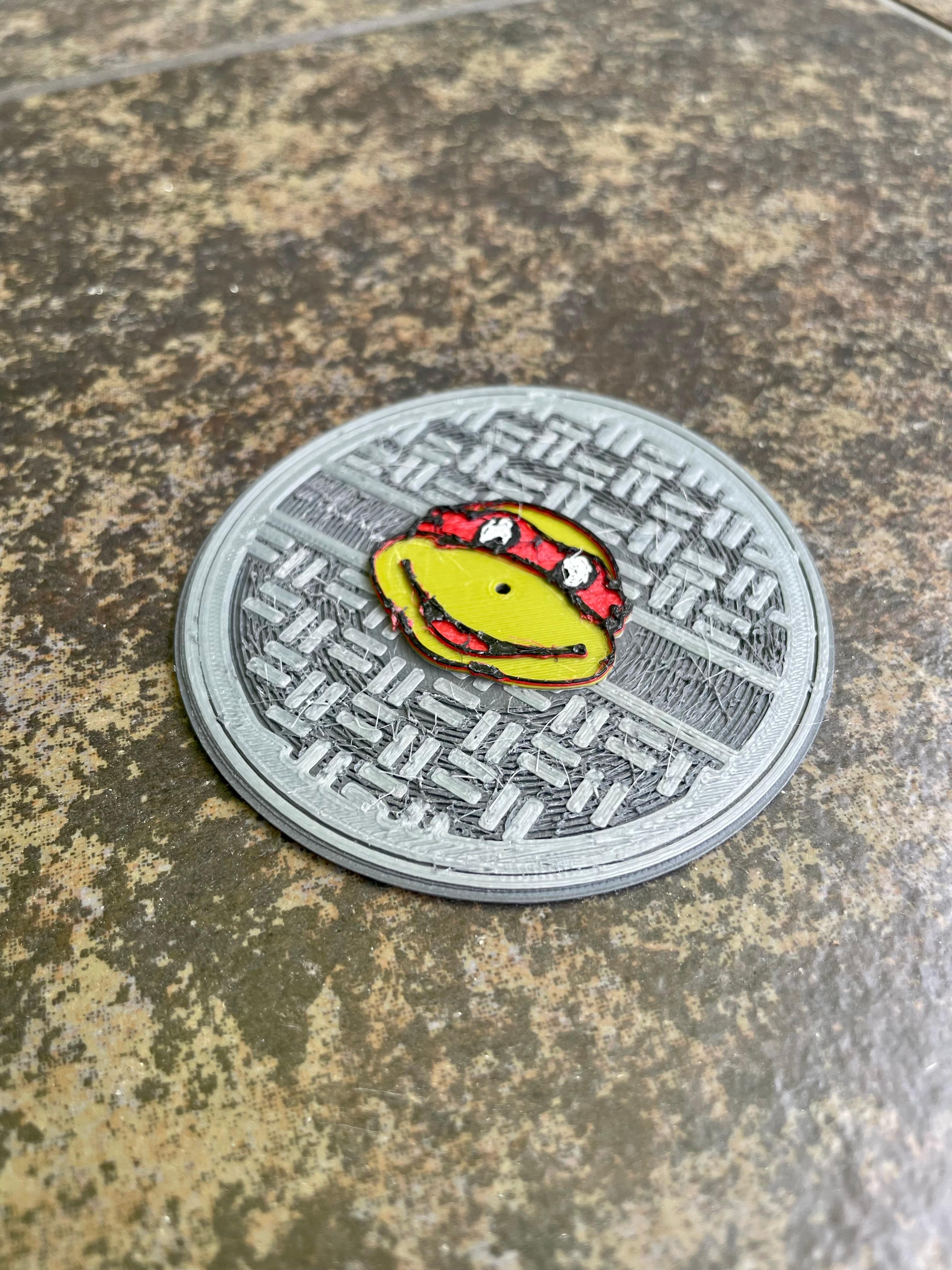 TMNT Manhole Mini Record 3d model