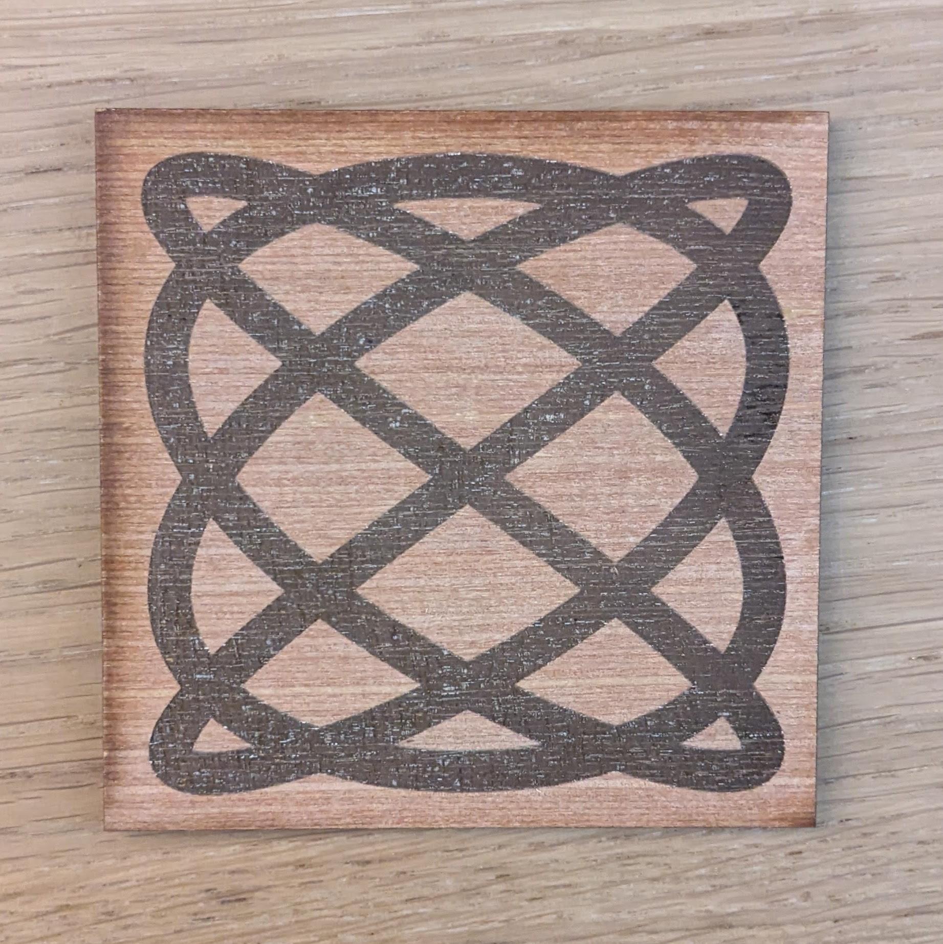 Lissajous Figure Wall Art Coaster 3d model