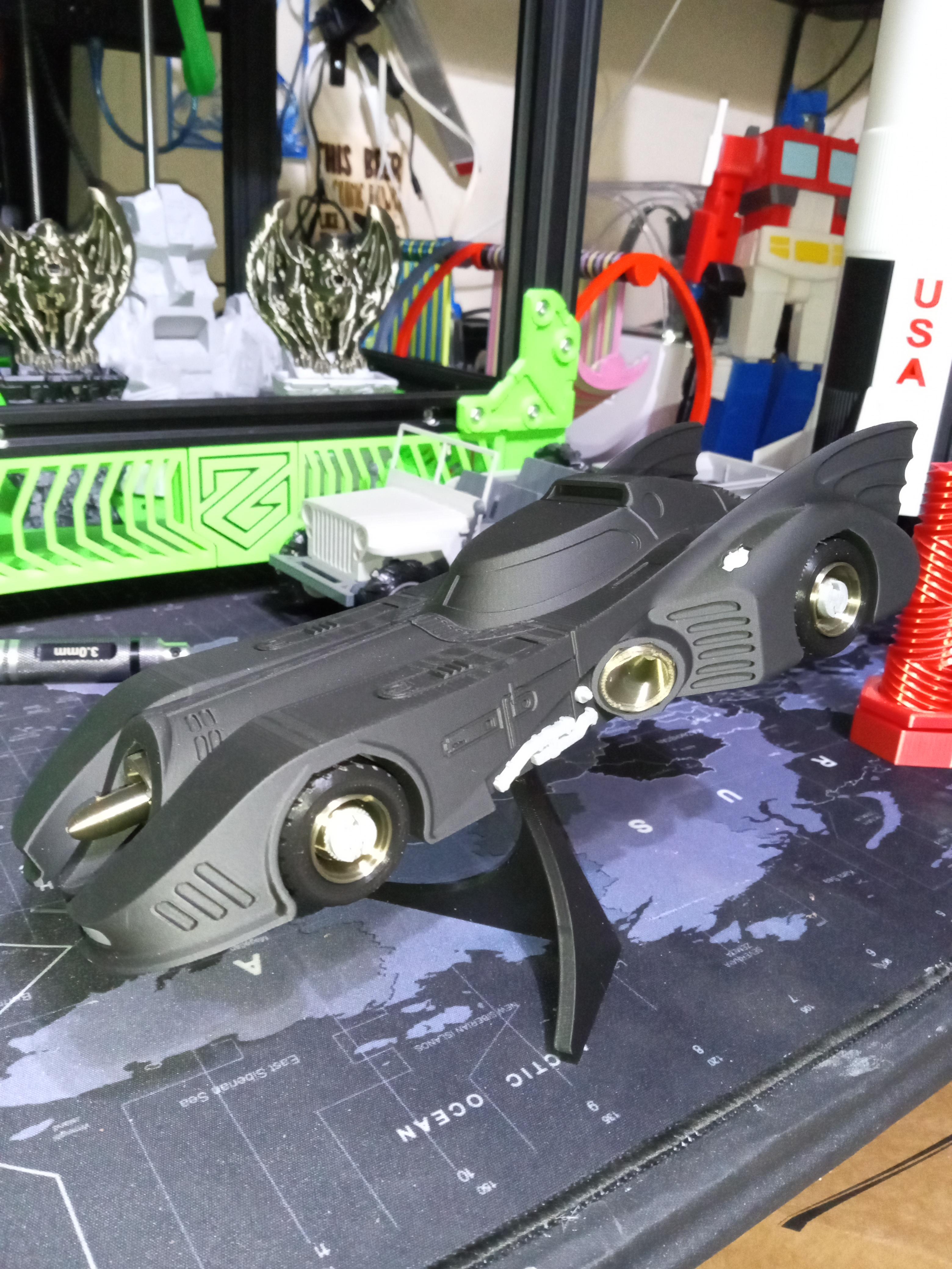 1989 Batmobile Kit (No Support, No AMS, No Glue) 3d model