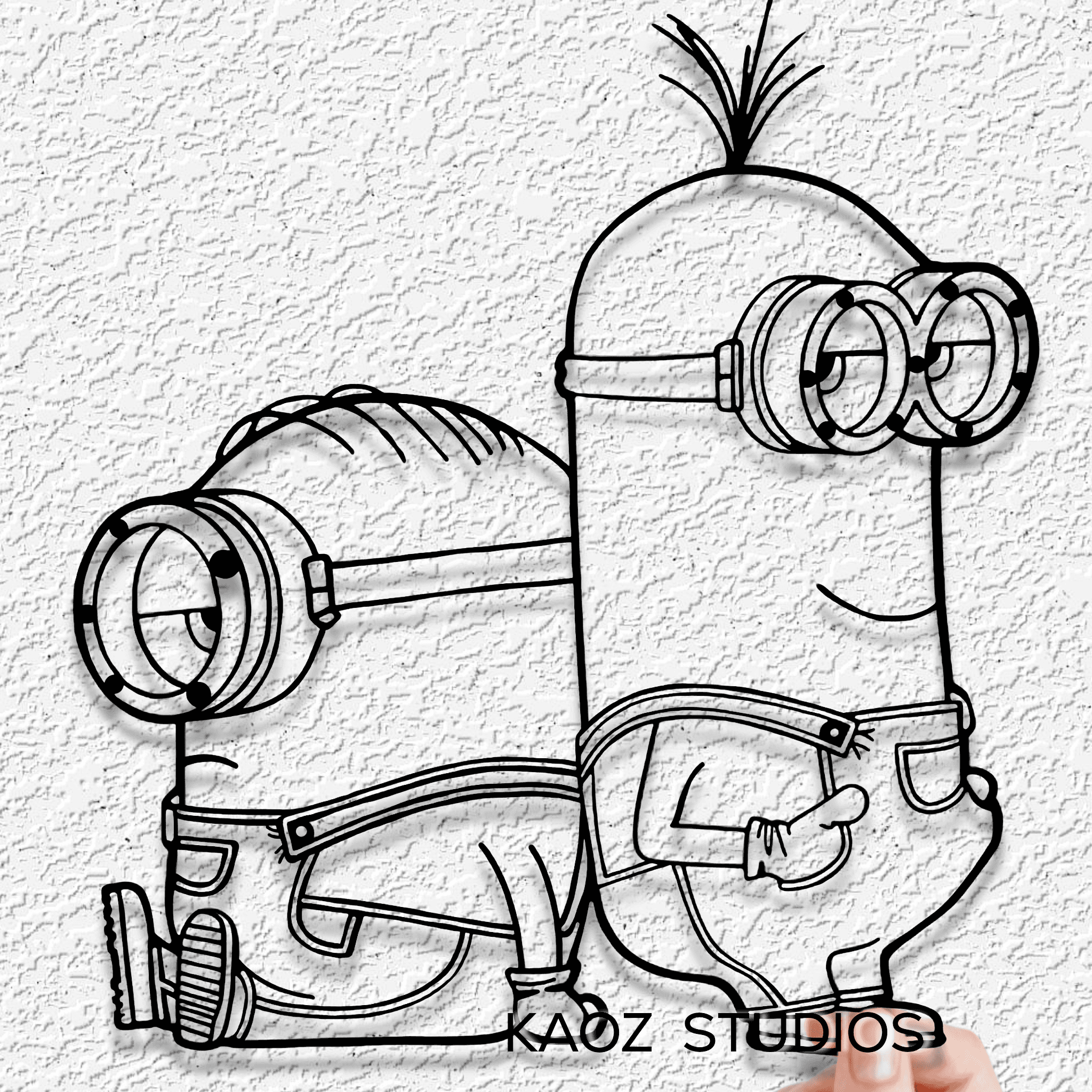 Minnions wall art Despicable Me wall decor disney pixar farnart 3d model