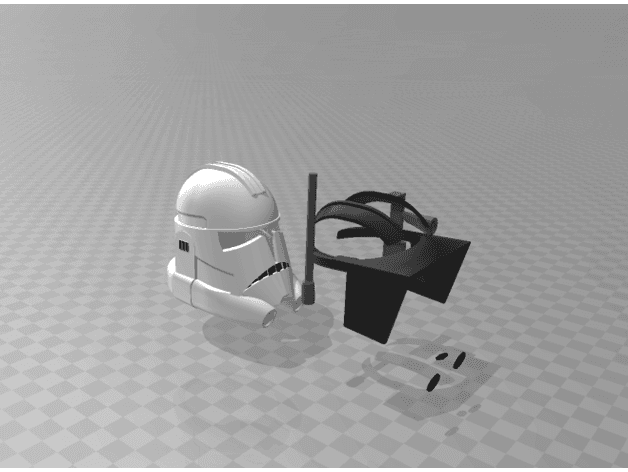Animated Heavy Clone/Commander Helmet 3d model