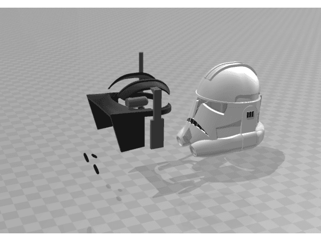 Animated Heavy Clone/Commander Helmet 3d model