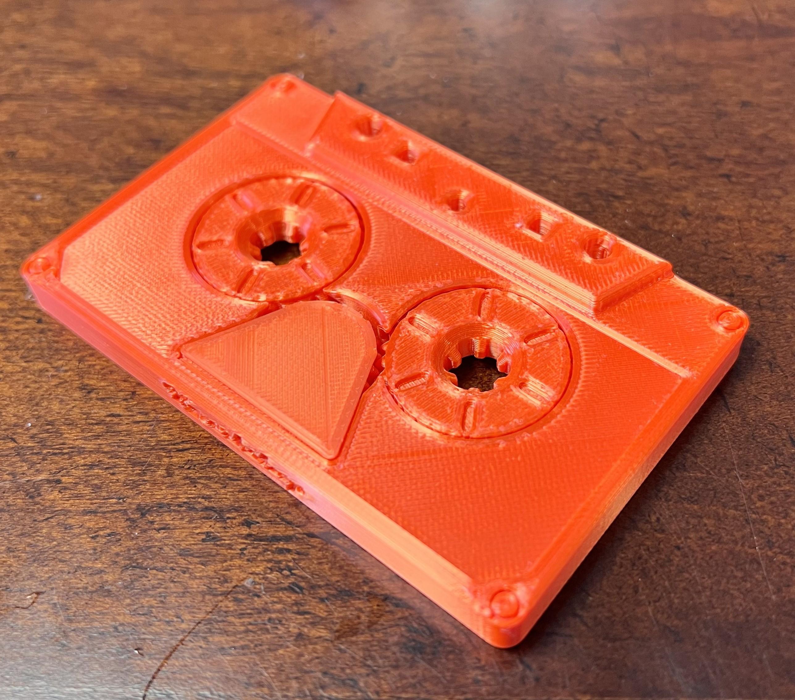 Cassette Tape - Fidget / Print in Place 3d model