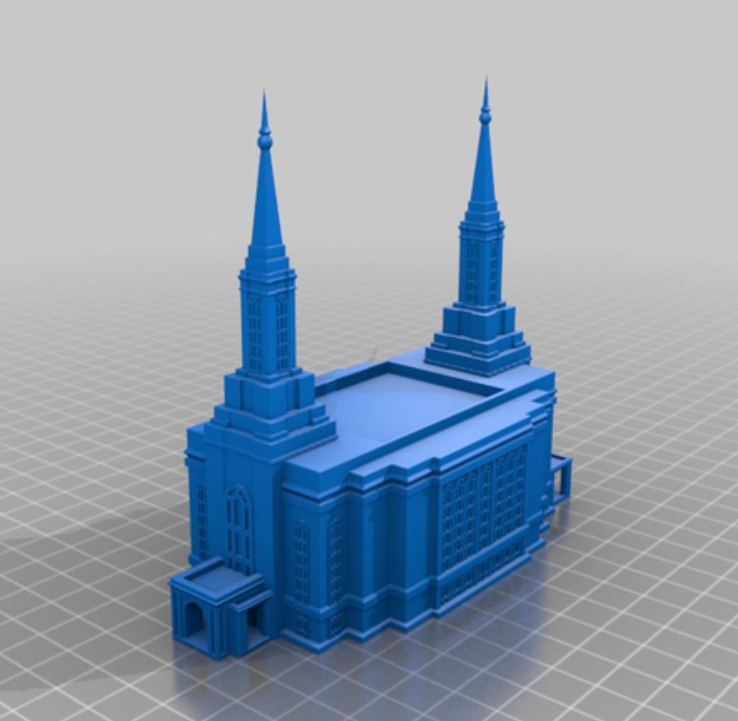 Lindon Utah LDS Temple 3d model